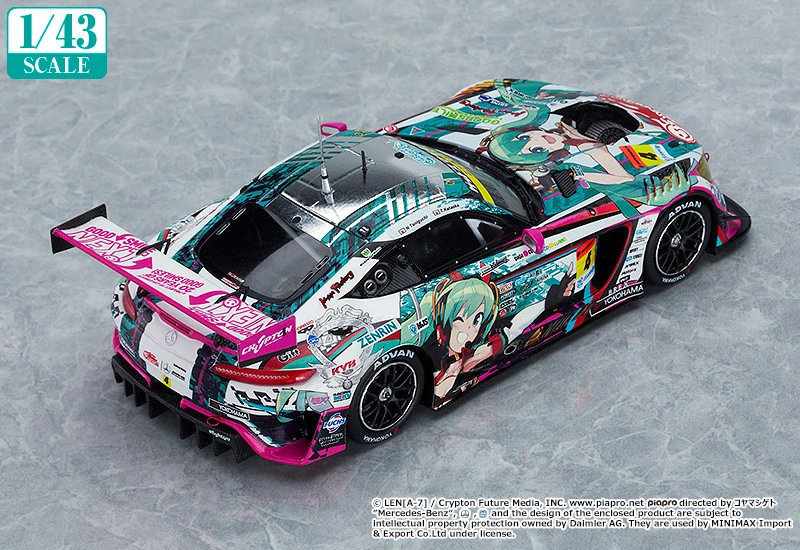 Good Smile Racing - Hatsune Miku - Itasha - 1/43 - AMG 2020 SUPER GT Okayama Test Ver. (GOOD SMILE Racing) photo 2