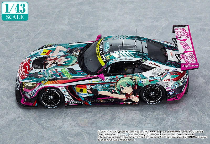 Good Smile Racing - Hatsune Miku - Itasha - 1/43 - AMG 2020 SUPER GT Okayama Test Ver. (GOOD SMILE Racing) photo 3