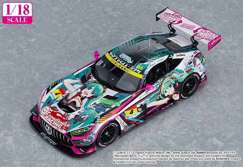 Good Smile Racing - Hatsune Miku - Itasha - 1/18 - AMG 2020 SUPER GT Okayama Test Ver. (GOOD SMILE Racing) photo 2
