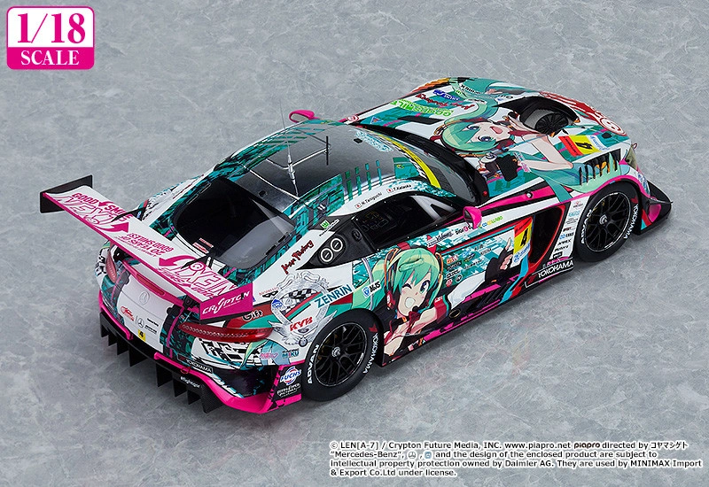 Good Smile Racing - Hatsune Miku - Itasha - 1/18 - AMG 2020 SUPER GT Okayama Test Ver. (GOOD SMILE Racing) photo 3