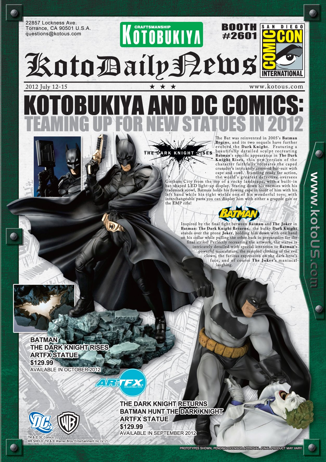 The Dark Knight Rises - Batman - ARTFX - 1/6 (Kotobukiya) photo 4