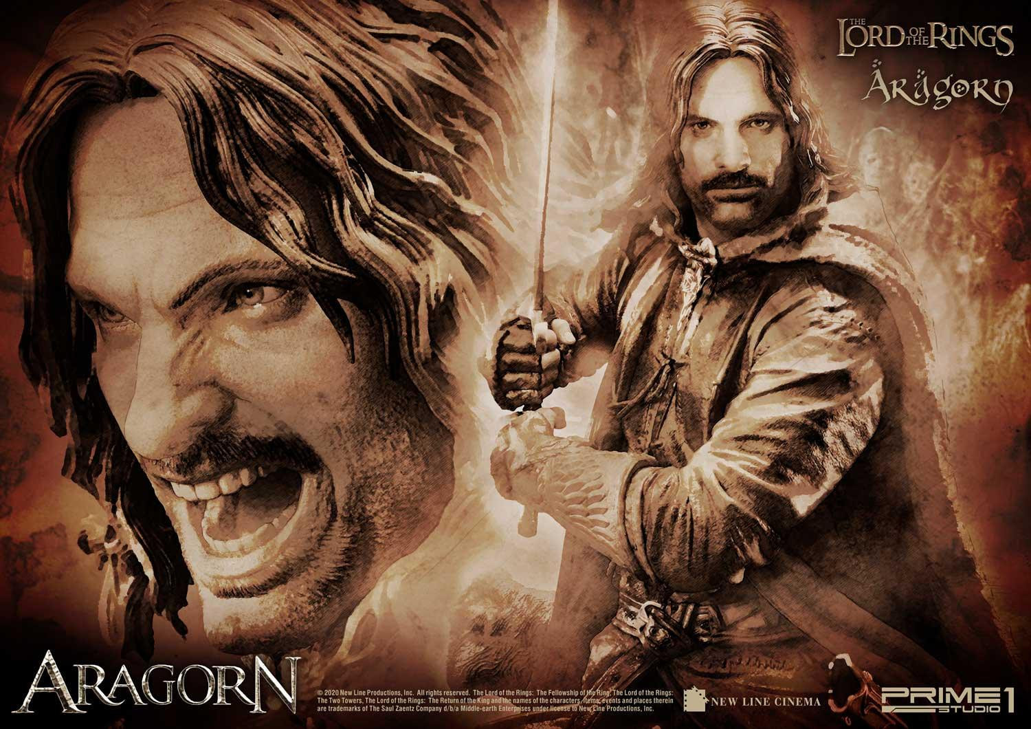 The Lord of the Rings: The Return of the King - Aragorn II Elessar - Premium Masterline  (PMLOTR-03DX) - 1/4 - DX version (Prime 1 Studio) photo 45
