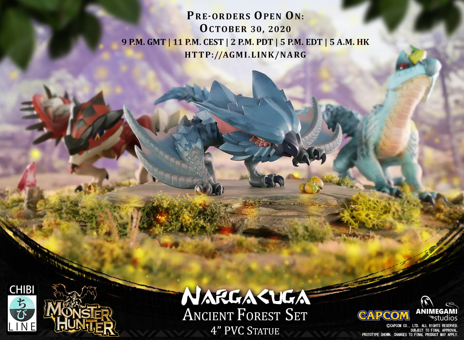 Monster Hunter World - Nargacuga - Ancient Forest - Chibi Line (Animegami Studios) photo 3
