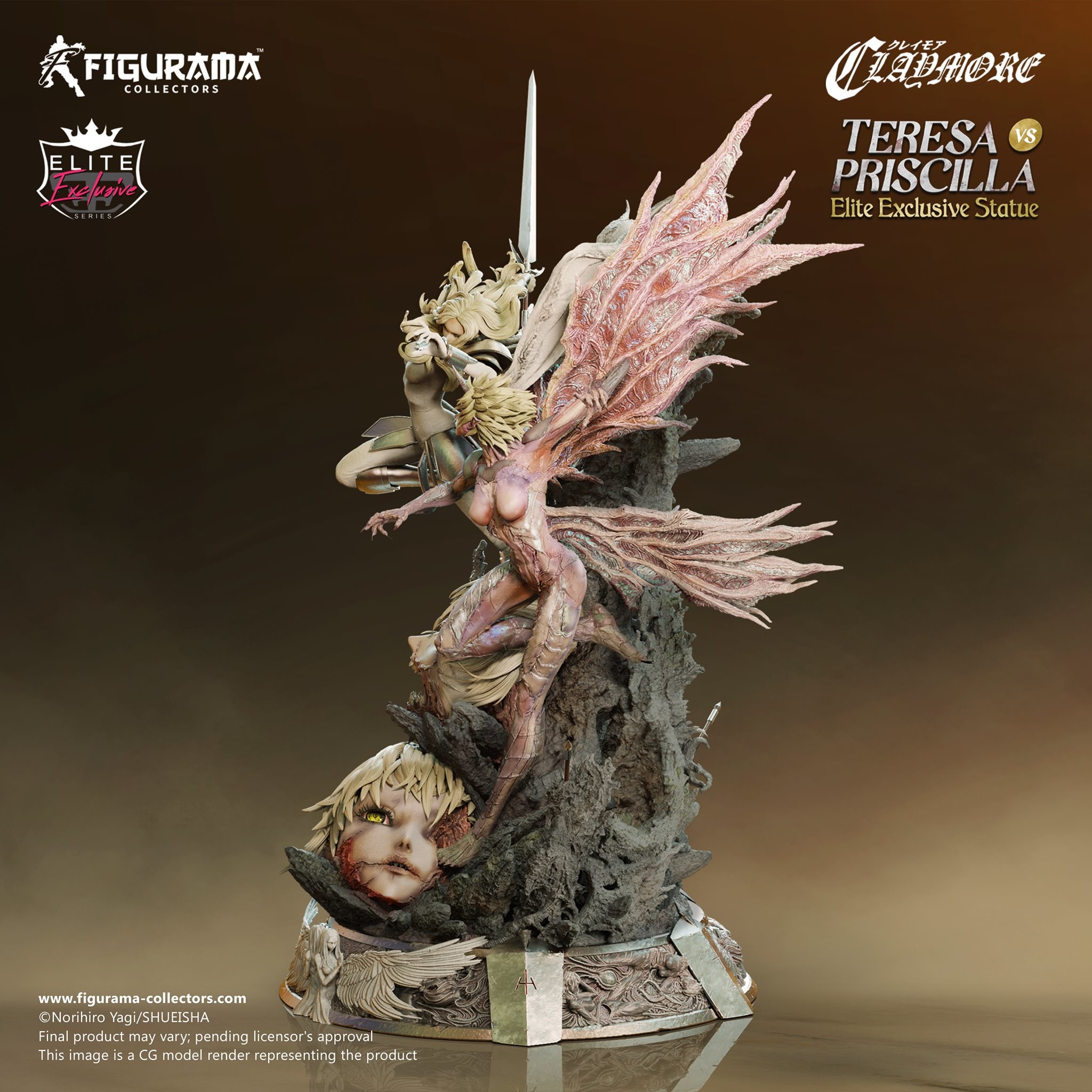 Claymore - Priscilla - Teresa - Elite Exclusive Statue - 1/6 (Figurama Collectors) photo 14