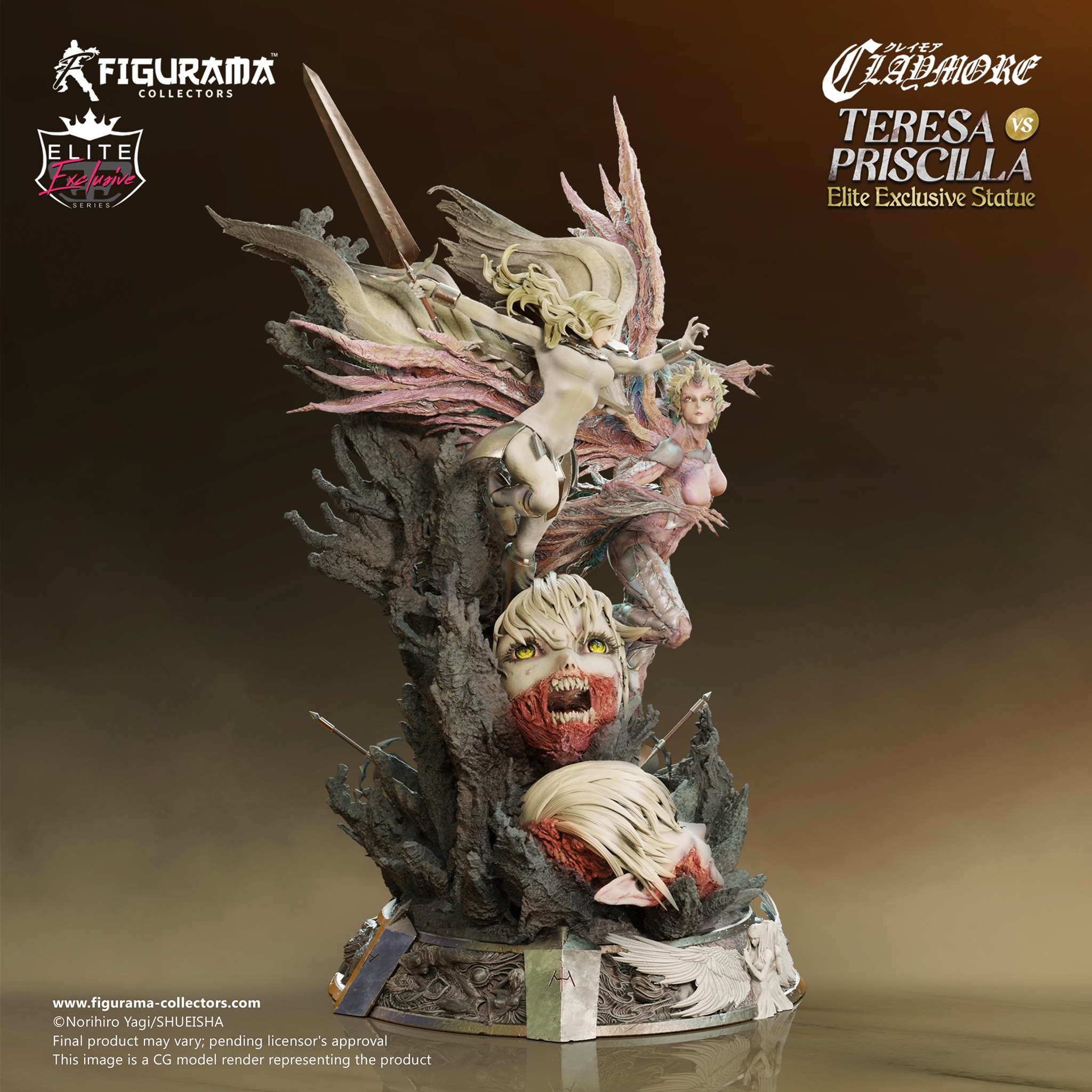 Claymore - Priscilla - Teresa - Elite Exclusive Statue - 1/6 (Figurama Collectors) photo 18