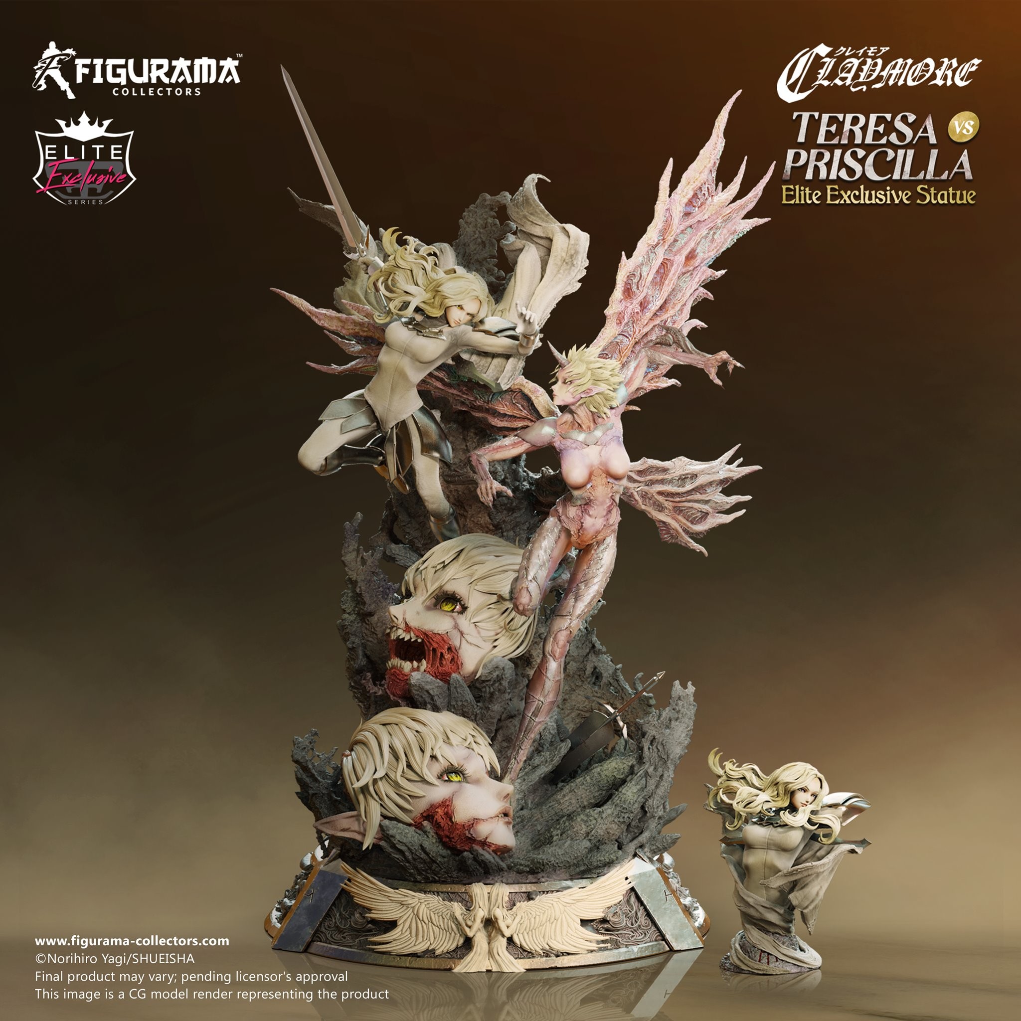 Claymore - Priscilla - Teresa - Elite Exclusive Statue - 1/6 (Figurama Collectors) photo 24