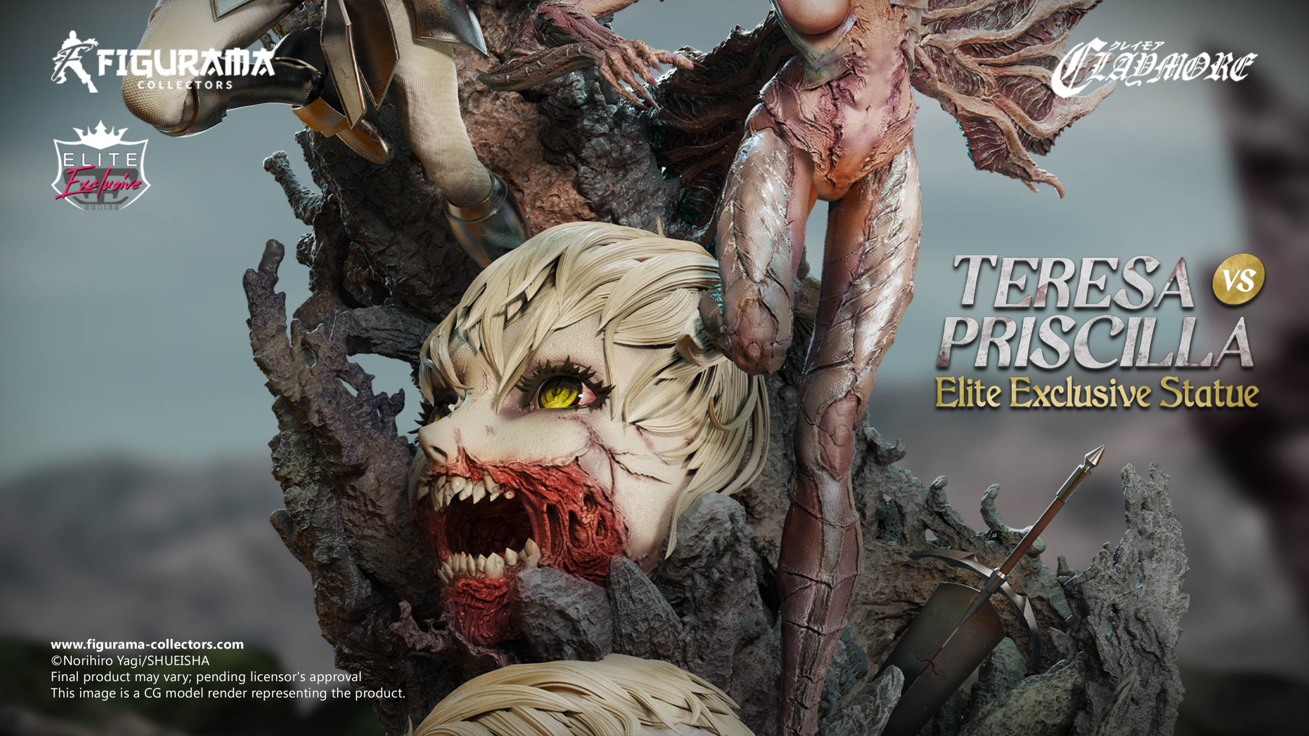 Claymore - Priscilla - Teresa - Elite Exclusive Statue - 1/6 (Figurama Collectors) photo 31