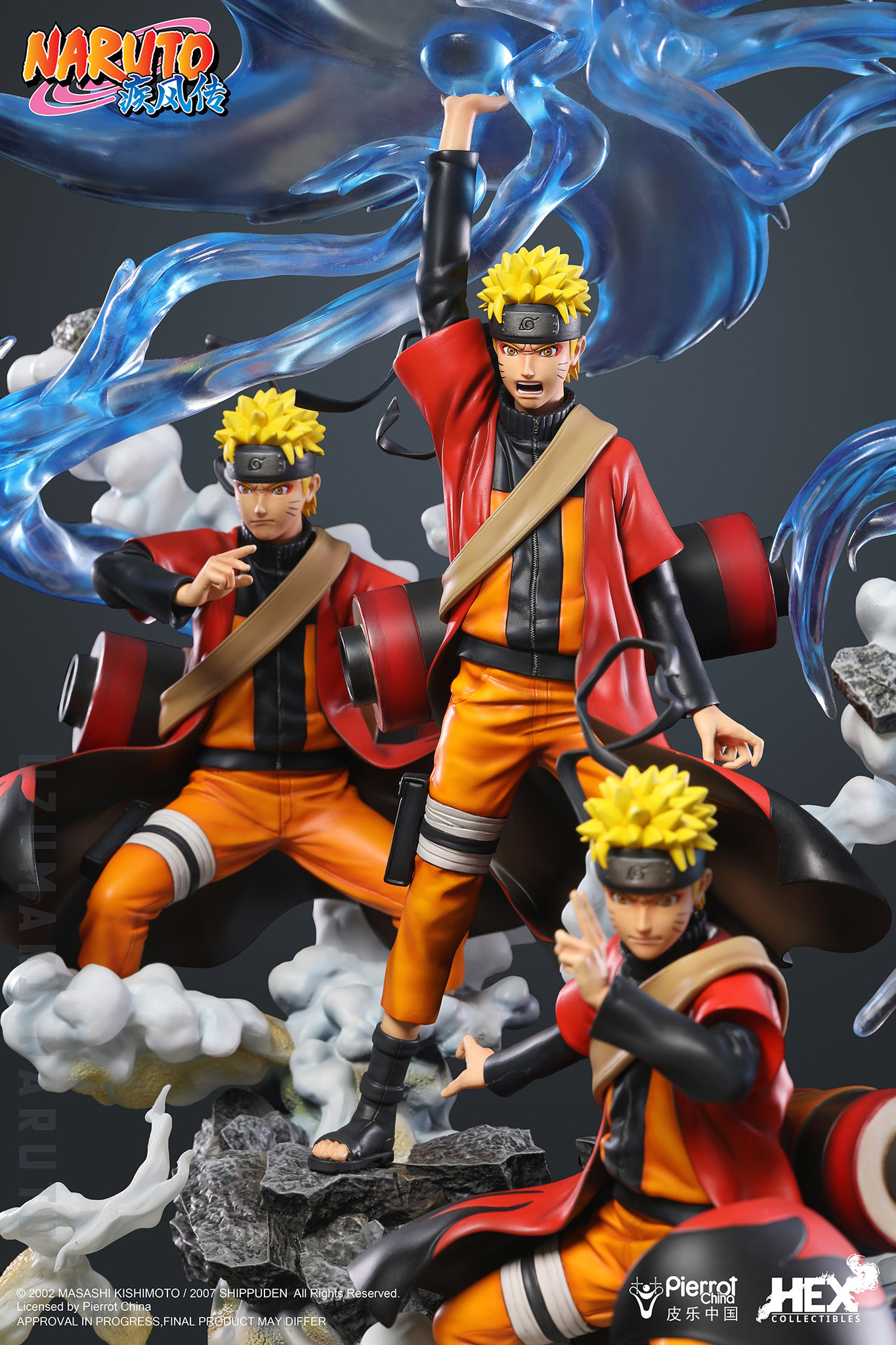 Naruto Shippuuden - Uzumaki Naruto - Ultimate Diorama Statue - 1/8 - Senjutsu Fuuton Rasenshuriken (Hex Collectibles, Hive) photo 10