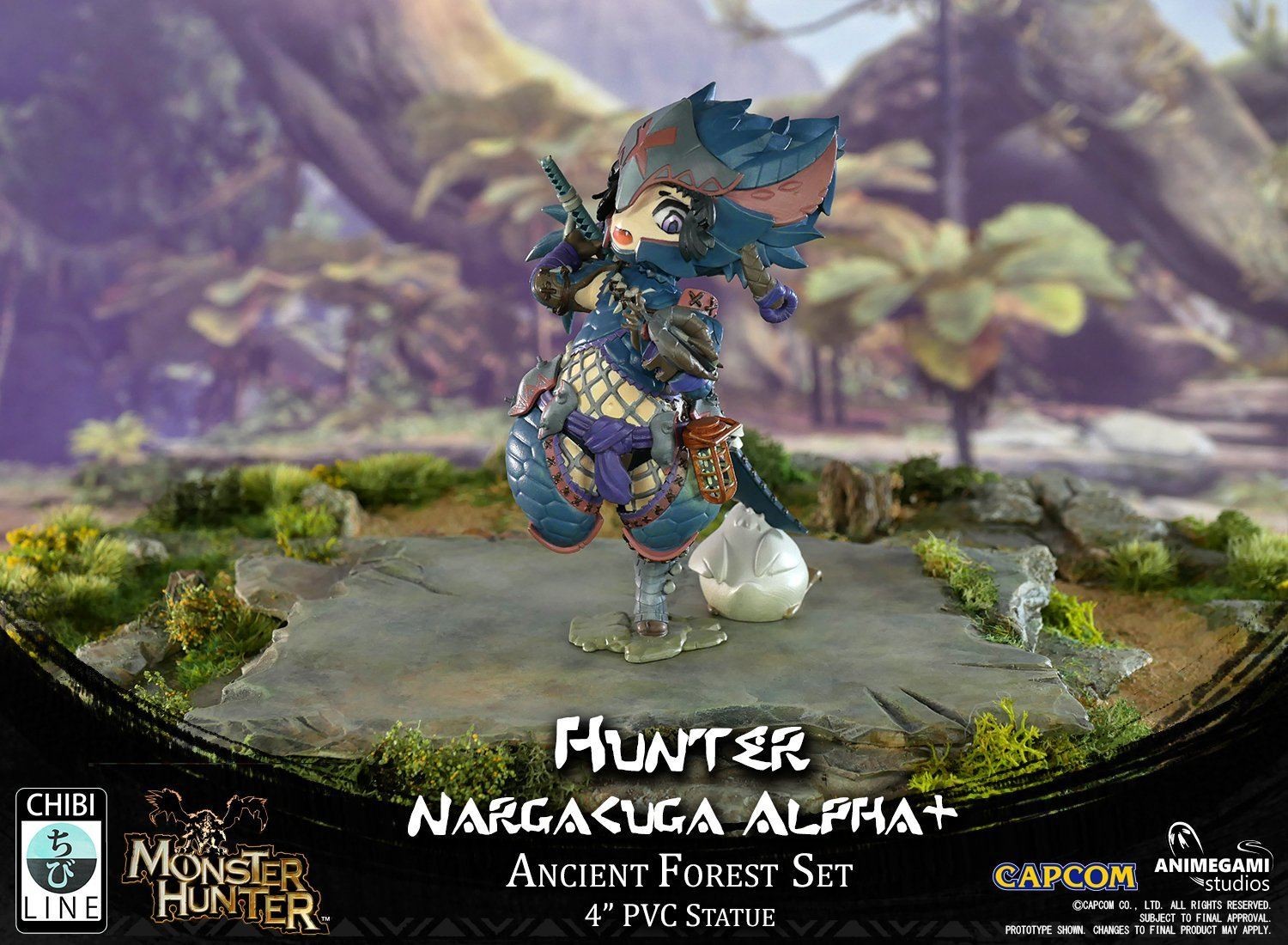 Monster Hunter World - Fuwafuwa Quinna - Hunter - Ancient Forest - Chibi Line - Nargacuga Alpha+ (Animegami Studios) photo 3