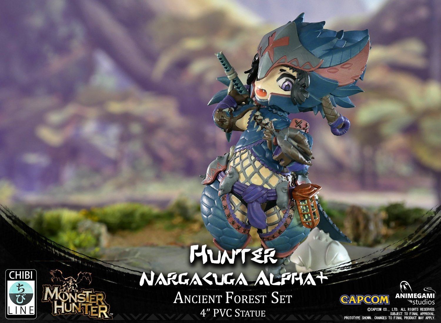 Monster Hunter World - Fuwafuwa Quinna - Hunter - Ancient Forest - Chibi Line - Nargacuga Alpha+ (Animegami Studios) photo 8