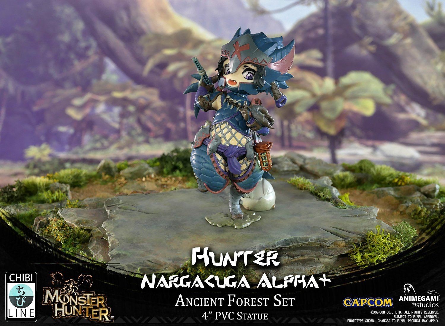 Monster Hunter World - Fuwafuwa Quinna - Hunter - Ancient Forest - Chibi Line - Nargacuga Alpha+ (Animegami Studios) photo 9