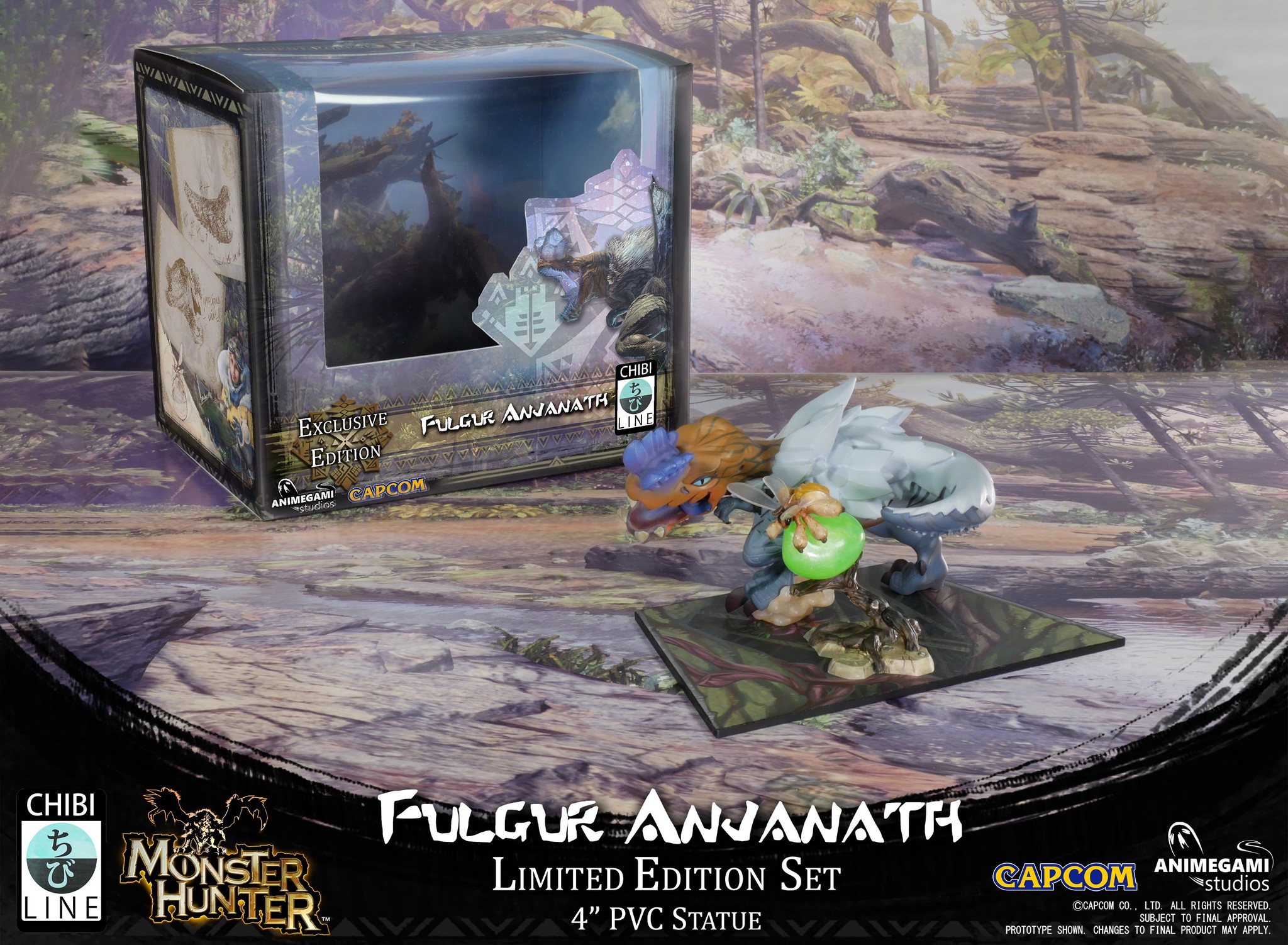 Monster Hunter World - Anjanath - Kaifuku Mitsumushi - Ancient Forest - Chibi Line - Fulgur (Animegami Studios) photo 4