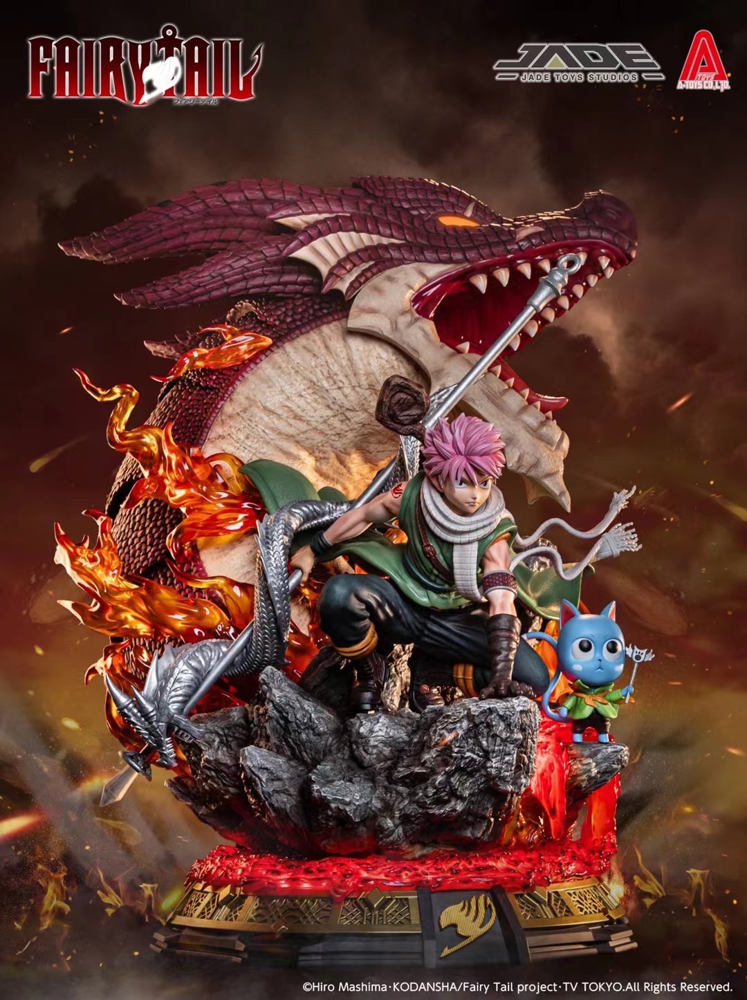 Fairy Tail - Happy - Igneel - Natsu Dragneel - 1/4 - Big Size (A-Toys, JADE Toys Studio) photo 7