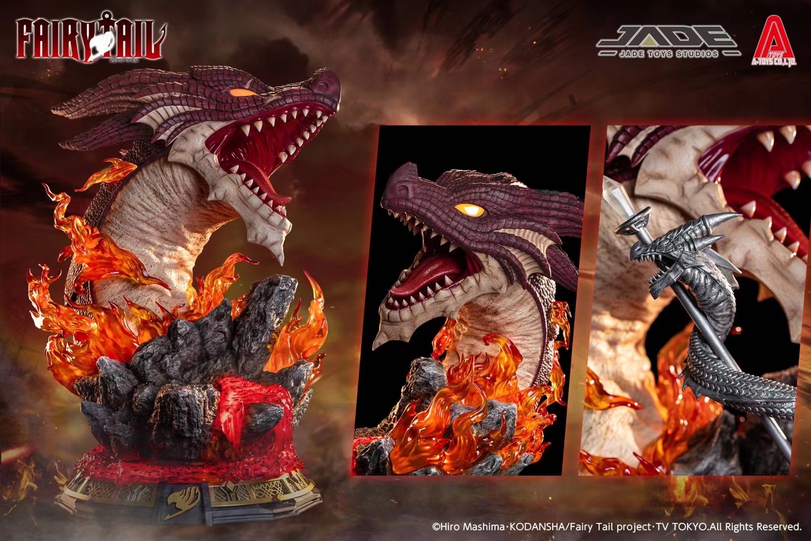 Fairy Tail - Happy - Igneel - Natsu Dragneel - 1/4 - Big Size (A-Toys, JADE Toys Studio) photo 8