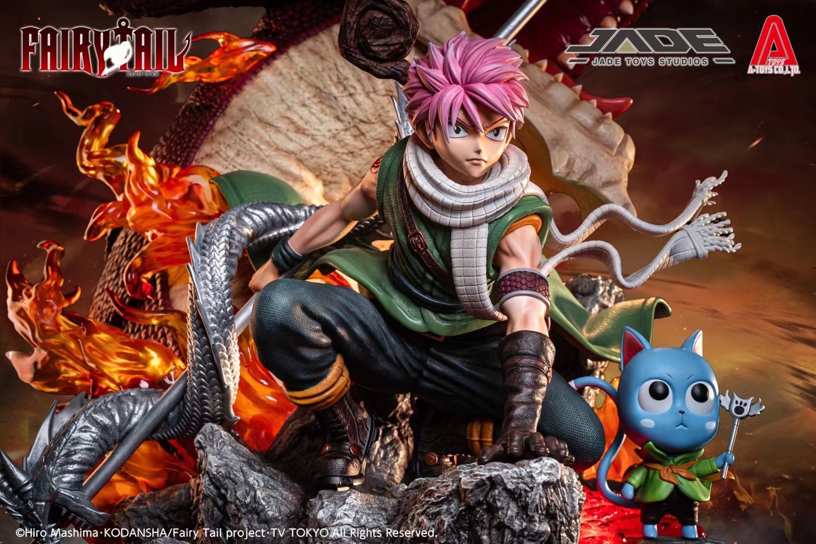 Fairy Tail - Happy - Igneel - Natsu Dragneel - 1/8 - Middle Size (A-Toys, JADE Toys Studio) photo 10
