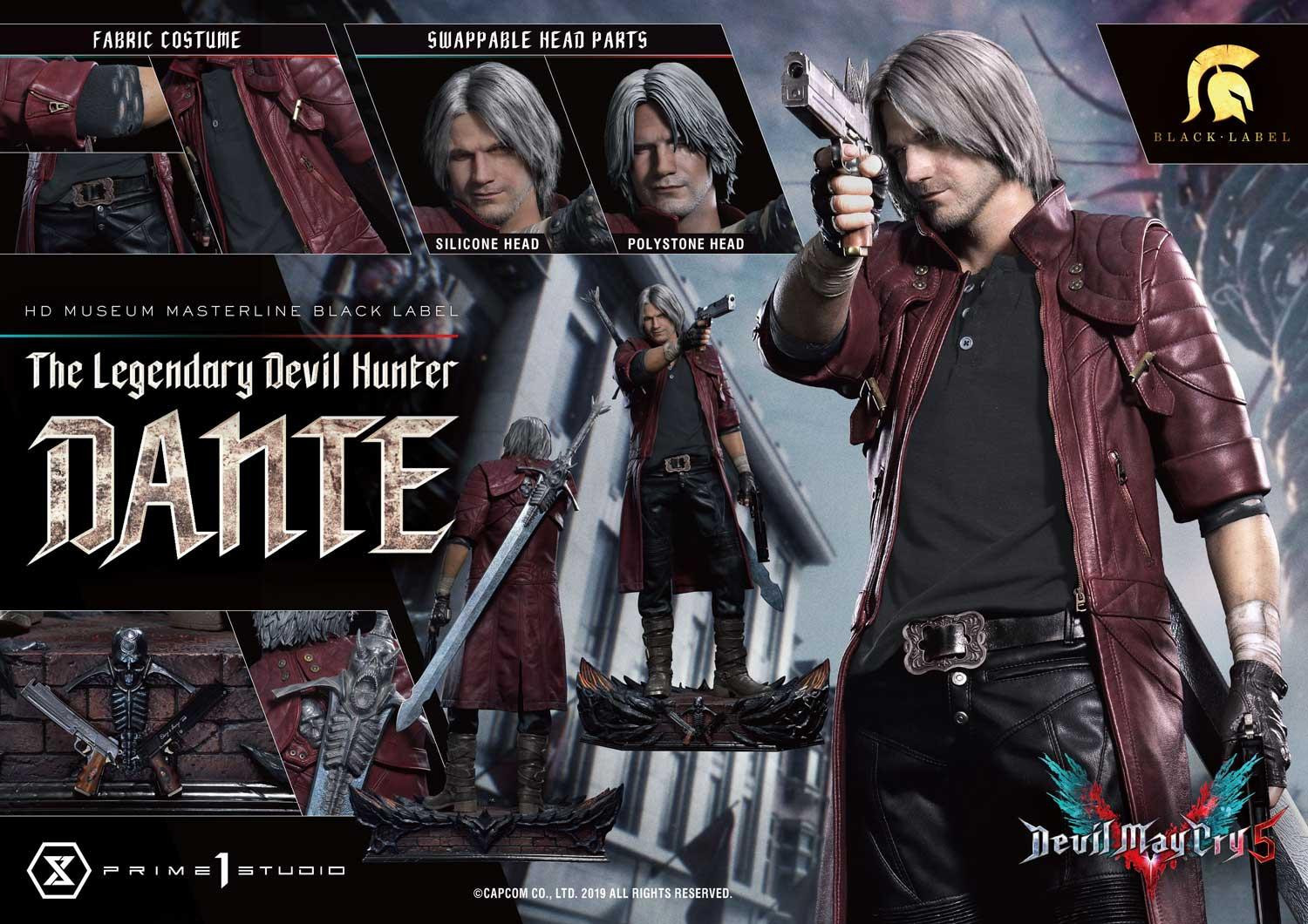 Devil May Cry 5 - Dante - High Definition Museum Masterline Black Label  (HDDMBLDMCV-01) - 1/2 (Prime 1 Studio) photo 17