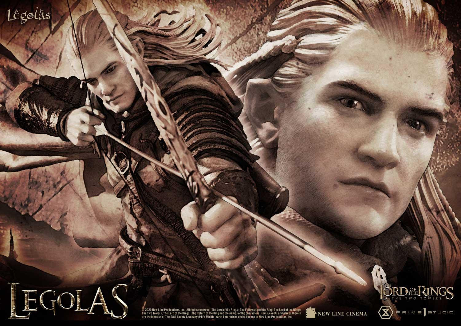 Lord of the Rings: The Two Towers - Legolas - Uruk-hai - Premium Masterline  (PMLOTR-05S) - 1/4 - Bonus Version (Prime 1 Studio) photo 51