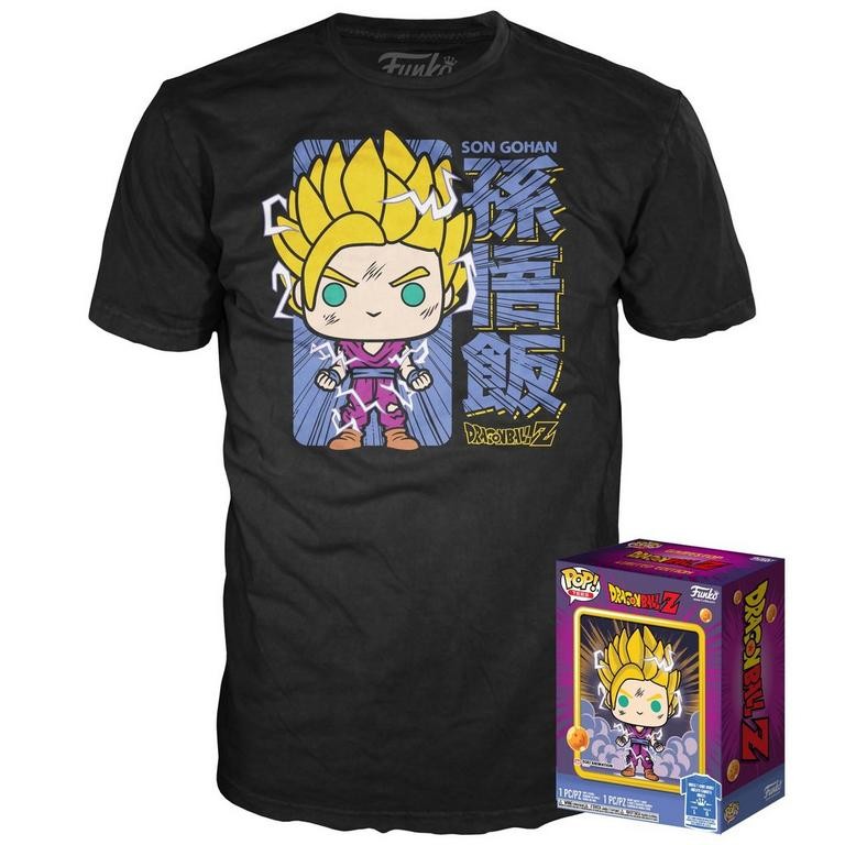 Dragon Ball Z - Son Gohan SSJ2 - POP! & Tee - POP! Animation  (518) - POP! Vinyl - Glows in the Dark (Funko Toys) photo 3