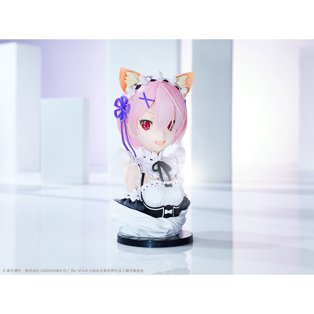 Re:Zero kara Hajimeru Isekai Seikatsu - Ram - ArtScale - Bust - Ichiban Kuji - Ichiban Kuji Re:Zero kara Hajimeru Isekai Seikatsu Yorokobi nasai, Ryoutenihana tte Yatsu yo  (Last One Prize) - 1/3 - Last One ver. (Bandai Spirits) photo 3