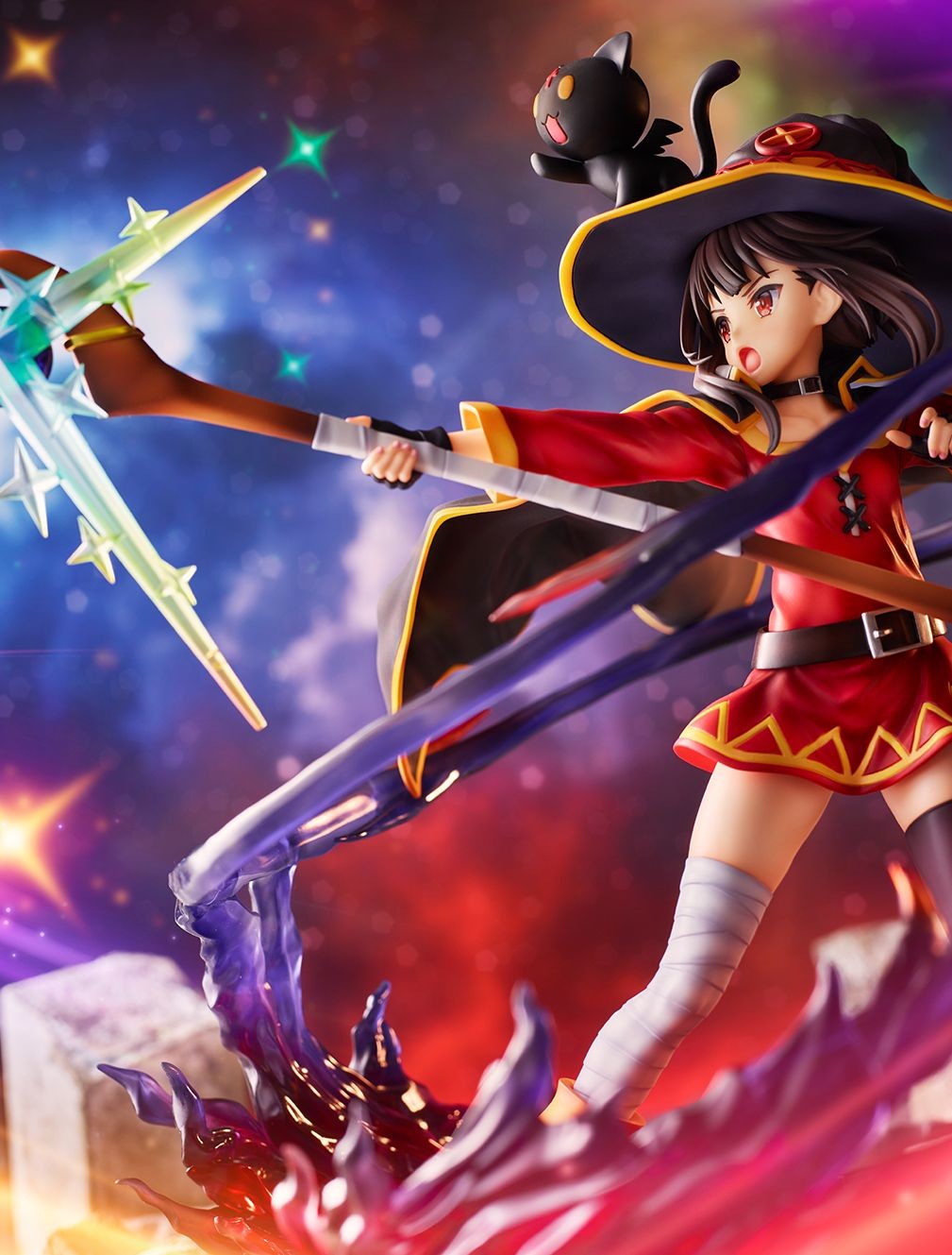 Kono Subarashii Sekai ni Shukufuku o! - Chomusuke - Megumin - Shibuya Scramble Figure - 1/7 - Explosion ver. (Alpha Satellite, eStream) photo 7