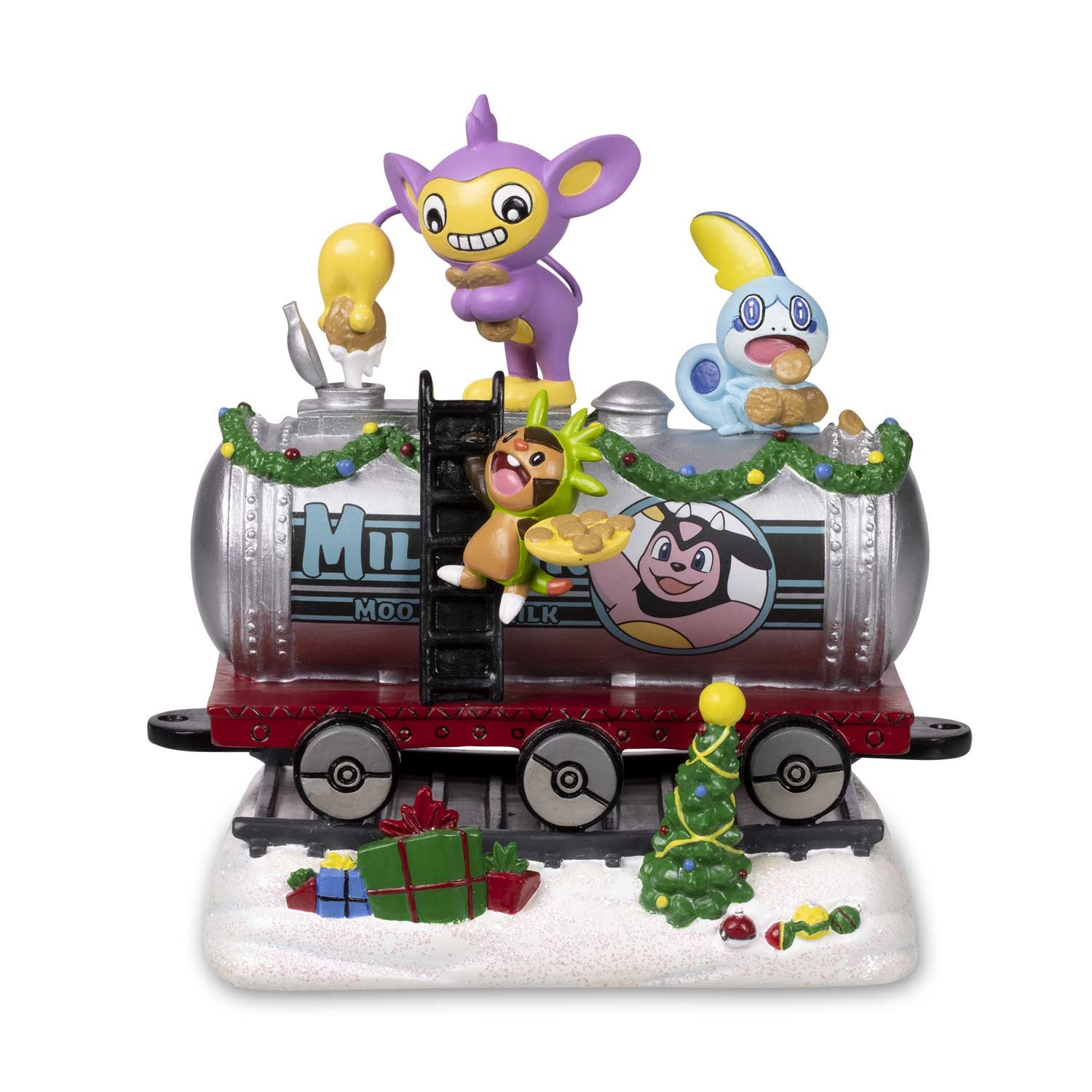 Pocket Monsters - Eipam - Harimaron - Messon - Miltank - Delibird Holiday Express - Moomoo Milk & Cookies Tank Car (PokémonCenter.com, The Pokémon Company International)
