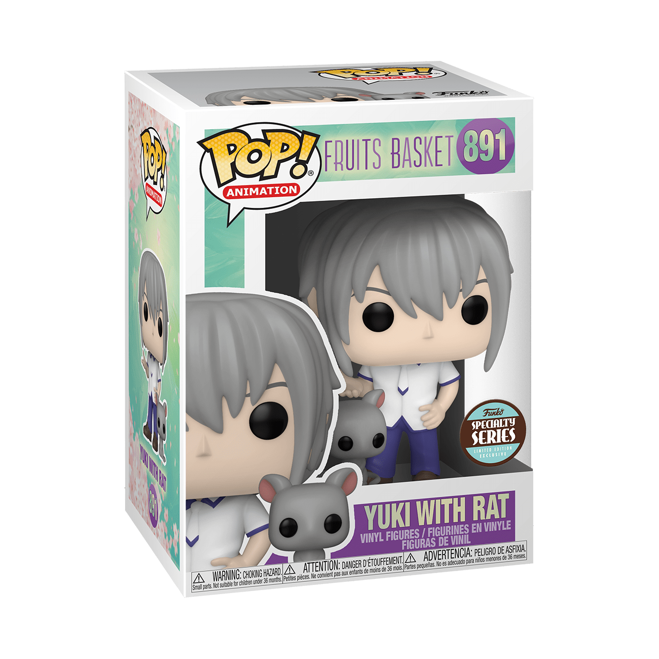 Fruits Basket - Soma Yuki - POP! Animation  (891) - POP! Vinyl - With Rat (Funko Toys) photo 2