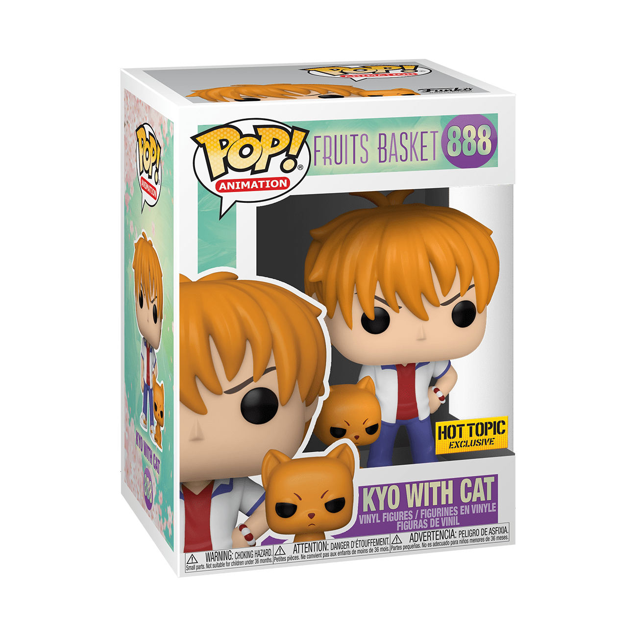 Fruits Basket - Soma Kyo - POP! Animation (888) - POP! Vinyl - With Cat (Funko Toys) photo 2