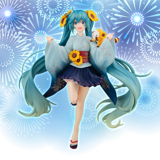 Araiguma Rascal - Vocaloid - Hatsune Miku - Rascal - Hatsune Miku x Rascal - Special Figure - Summer Festival (FuRyu)