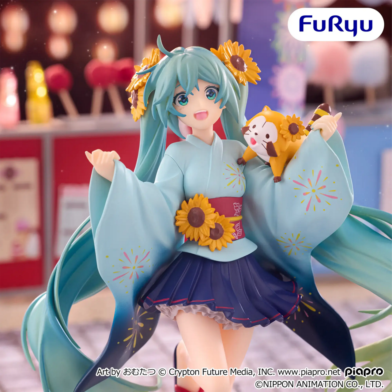 Araiguma Rascal - Vocaloid - Hatsune Miku - Rascal - Hatsune Miku x Rascal - Special Figure - Summer Festival (FuRyu) photo 3