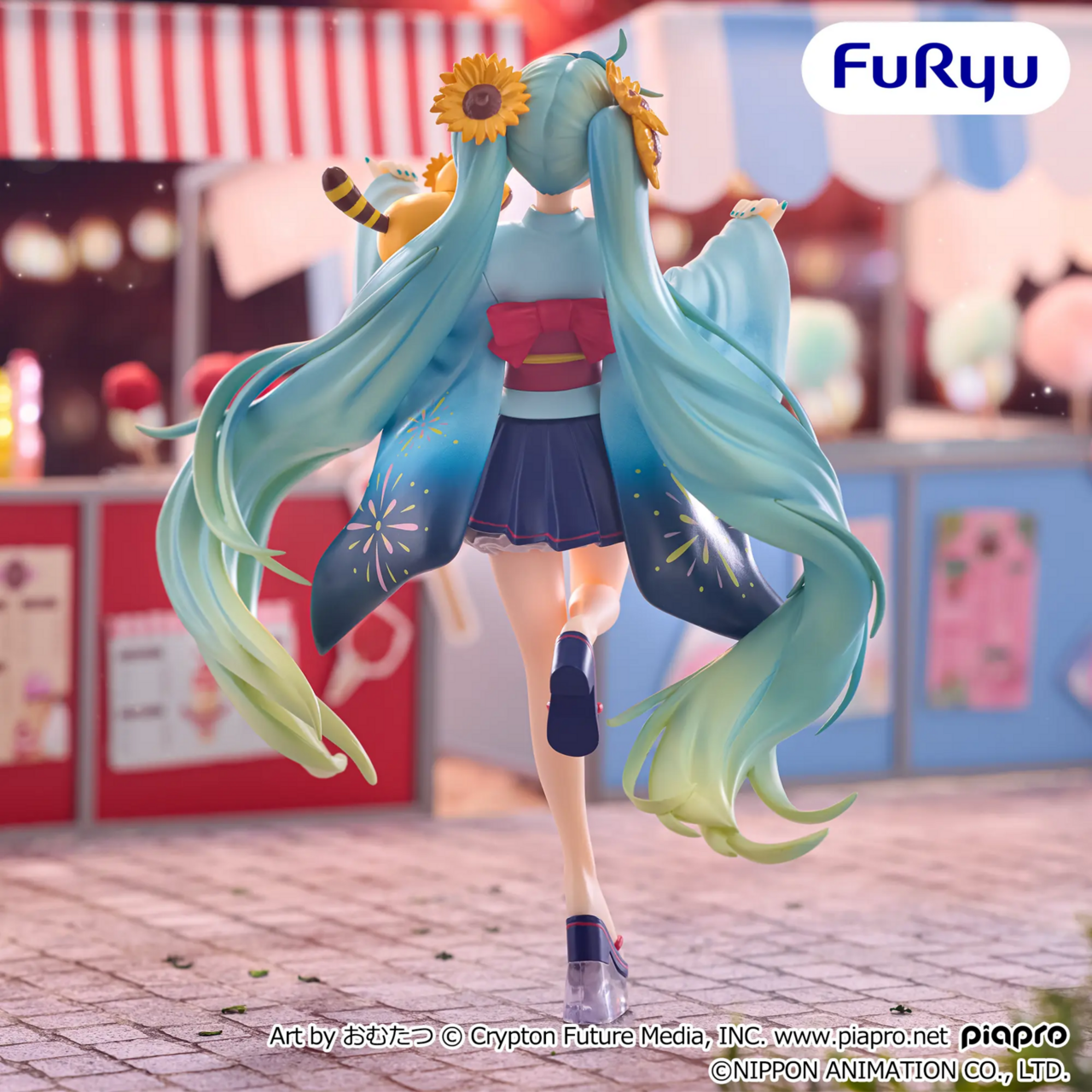 Araiguma Rascal - Vocaloid - Hatsune Miku - Rascal - Hatsune Miku x Rascal - Special Figure - Summer Festival (FuRyu) photo 4