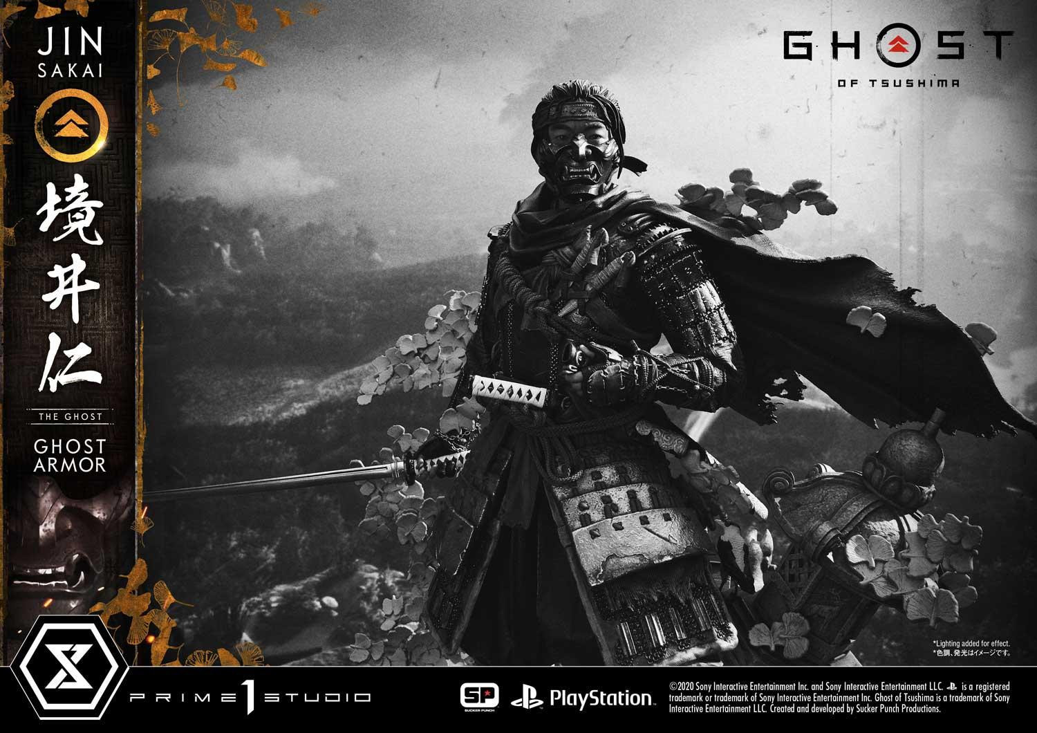 Ghost of Tsushima - Sakai Jin - Ultimate Premium Masterline  (UPMGHOT-01DXS) - 1/4 - Ghost Armor, DX Bonus version (Prime 1 Studio) photo 46