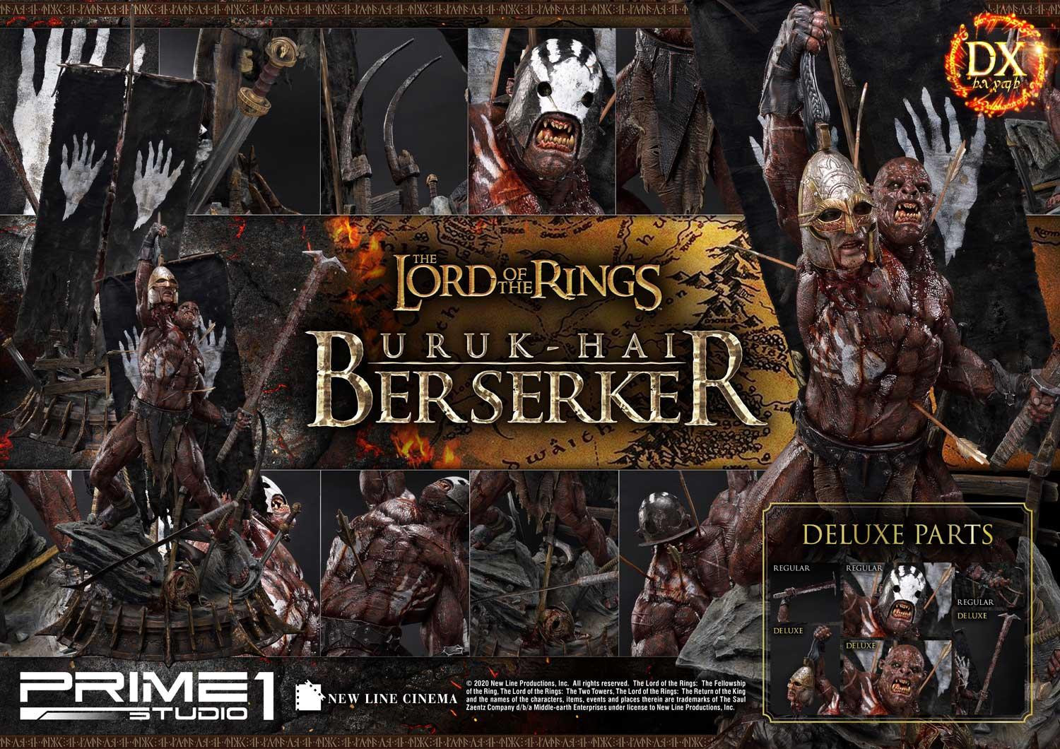 Lord of the Rings: The Two Towers - Uruk-Hai Berserker - Premium Masterline  (PMLOTR-04DX) - 1/4 - DX Version (Prime 1 Studio)