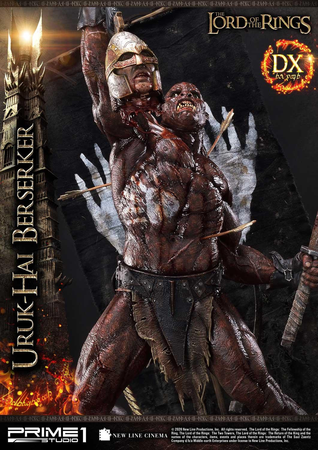 Lord of the Rings: The Two Towers - Uruk-Hai Berserker - Premium Masterline  (PMLOTR-04DX) - 1/4 - DX Version (Prime 1 Studio) photo 5