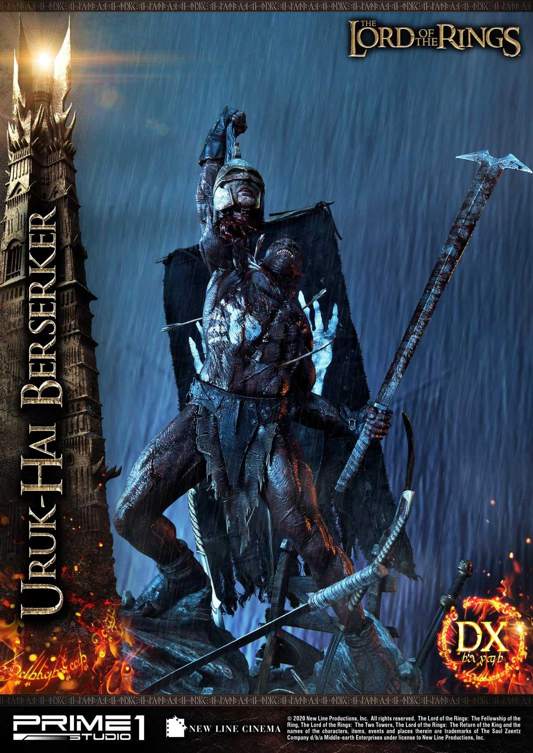 Lord of the Rings: The Two Towers - Uruk-Hai Berserker - Premium Masterline  (PMLOTR-04DX) - 1/4 - DX Version (Prime 1 Studio) photo 6