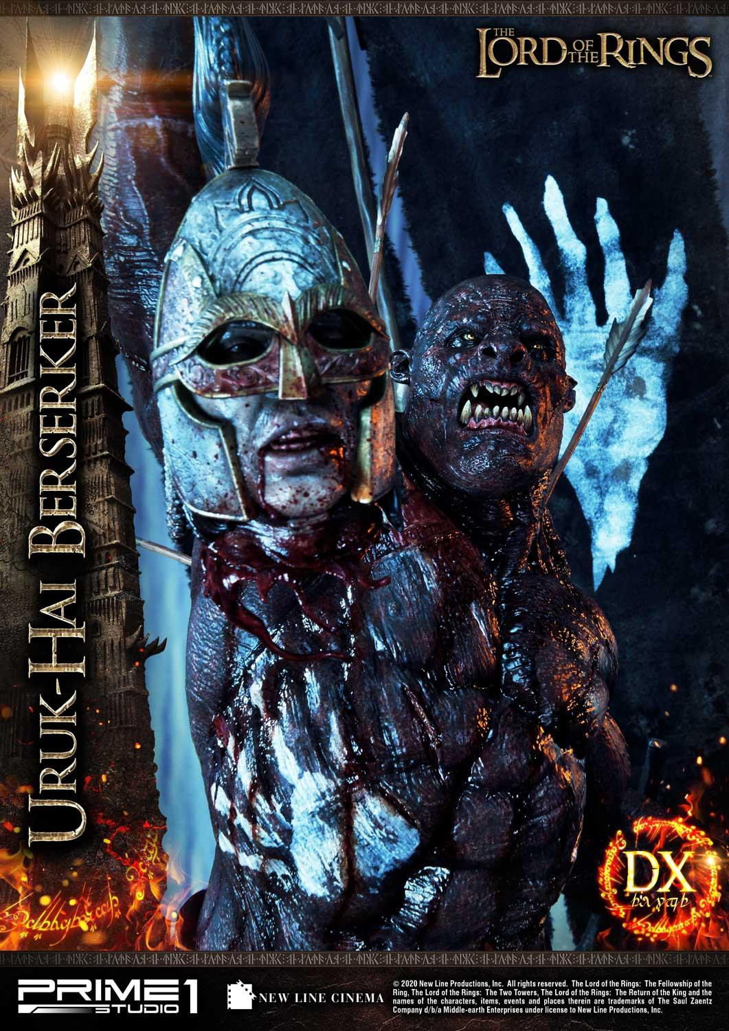 Lord of the Rings: The Two Towers - Uruk-Hai Berserker - Premium Masterline  (PMLOTR-04DX) - 1/4 - DX Version (Prime 1 Studio) photo 8
