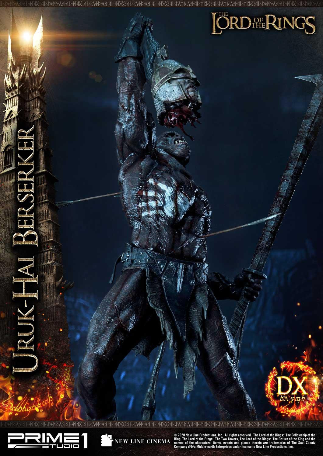Lord of the Rings: The Two Towers - Uruk-Hai Berserker - Premium Masterline  (PMLOTR-04DX) - 1/4 - DX Version (Prime 1 Studio) photo 9