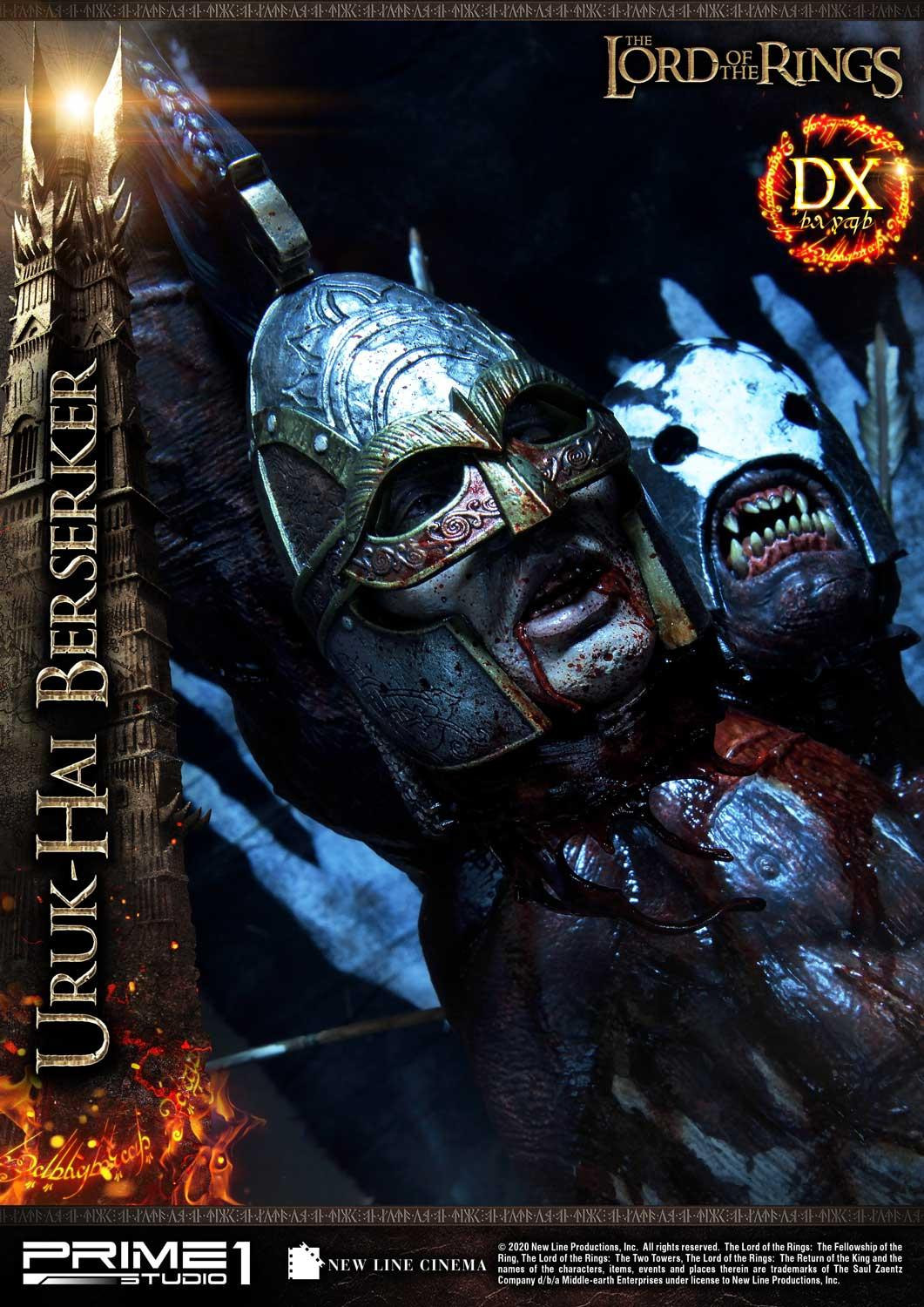 Lord of the Rings: The Two Towers - Uruk-Hai Berserker - Premium Masterline  (PMLOTR-04DX) - 1/4 - DX Version (Prime 1 Studio) photo 11
