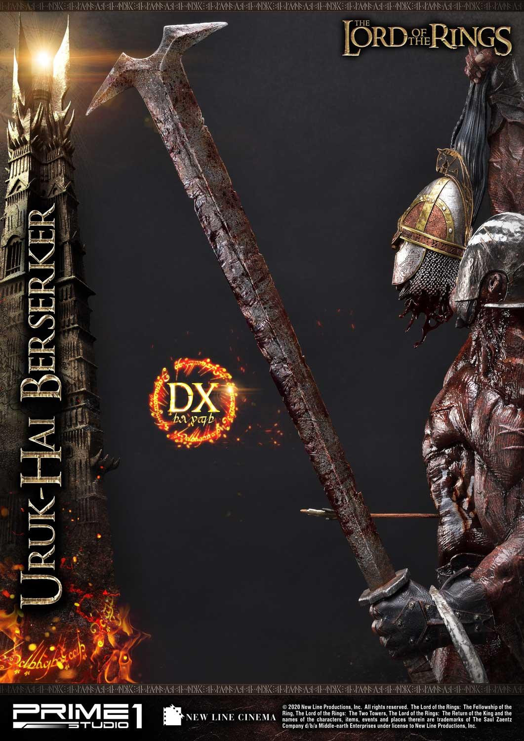 Lord of the Rings: The Two Towers - Uruk-Hai Berserker - Premium Masterline  (PMLOTR-04DX) - 1/4 - DX Version (Prime 1 Studio) photo 14