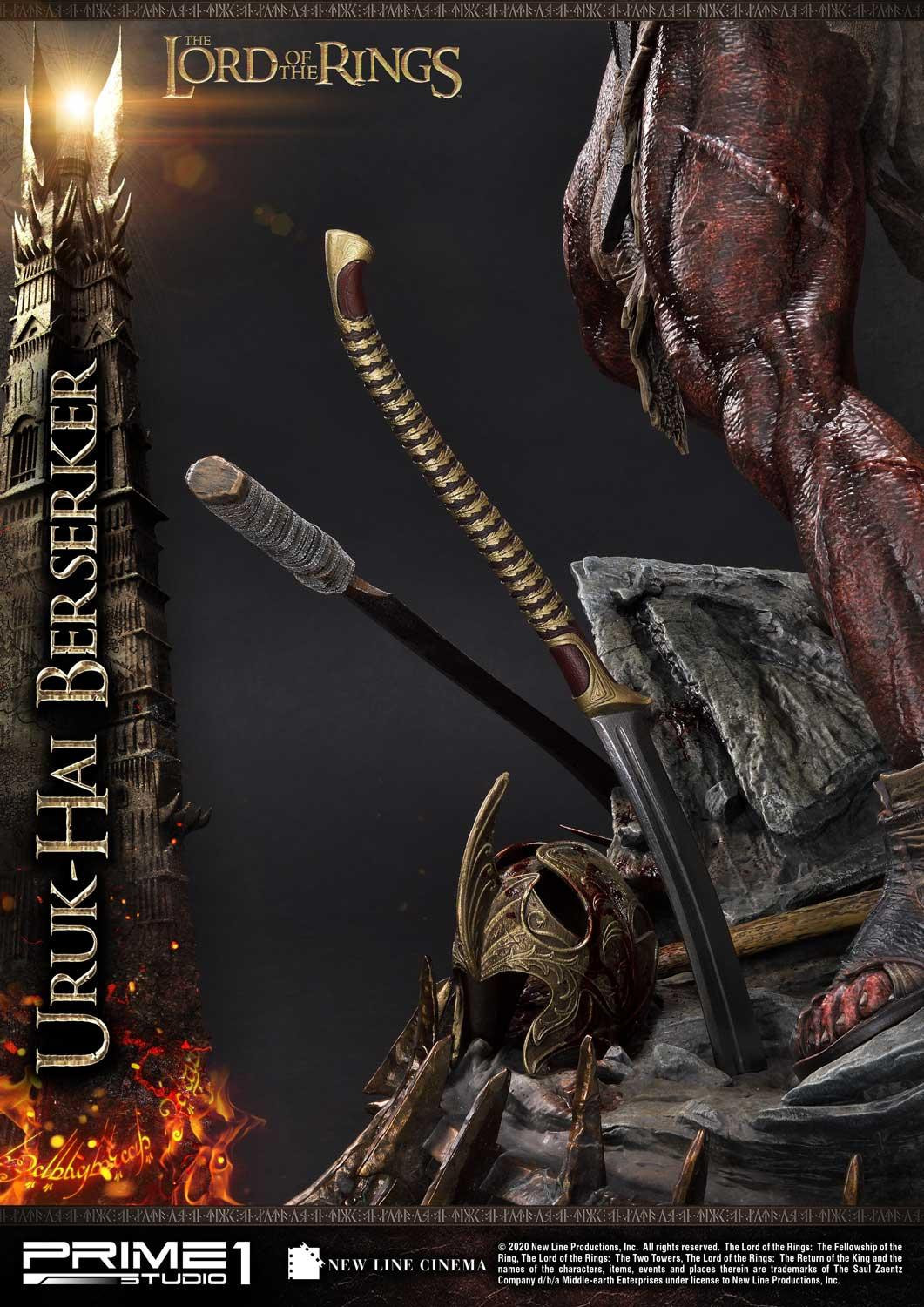Lord of the Rings: The Two Towers - Uruk-Hai Berserker - Premium Masterline  (PMLOTR-04DX) - 1/4 - DX Version (Prime 1 Studio) photo 51
