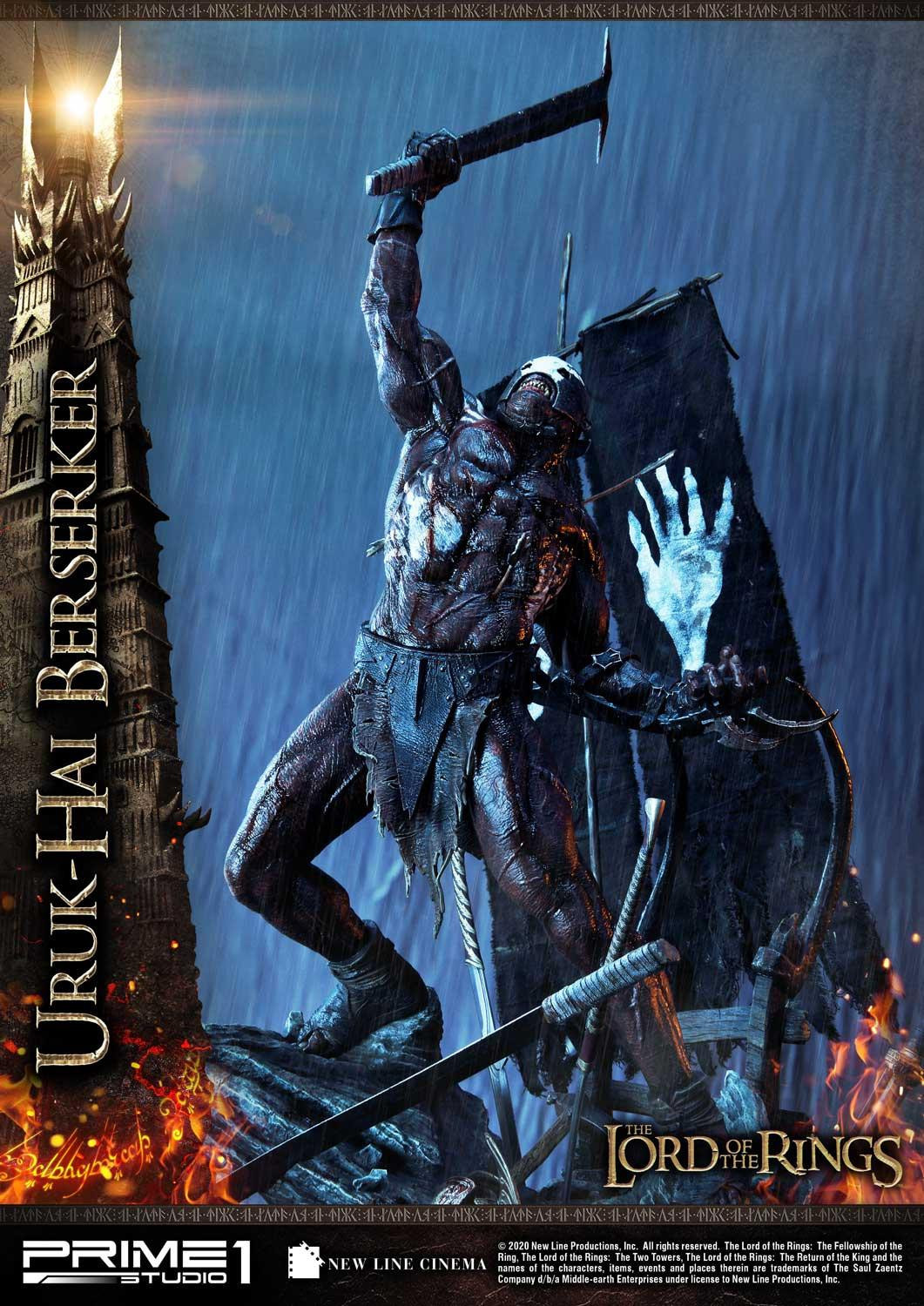 Lord of the Rings: The Two Towers - Uruk-Hai Berserker - Premium Masterline  (PMLOTR-04DX) - 1/4 - DX Version (Prime 1 Studio) photo 58