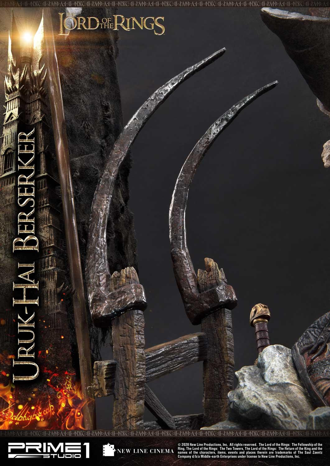 Lord of the Rings: The Two Towers - Uruk-Hai Berserker - Premium Masterline  (PMLOTR-04DX) - 1/4 - DX Version (Prime 1 Studio) photo 62
