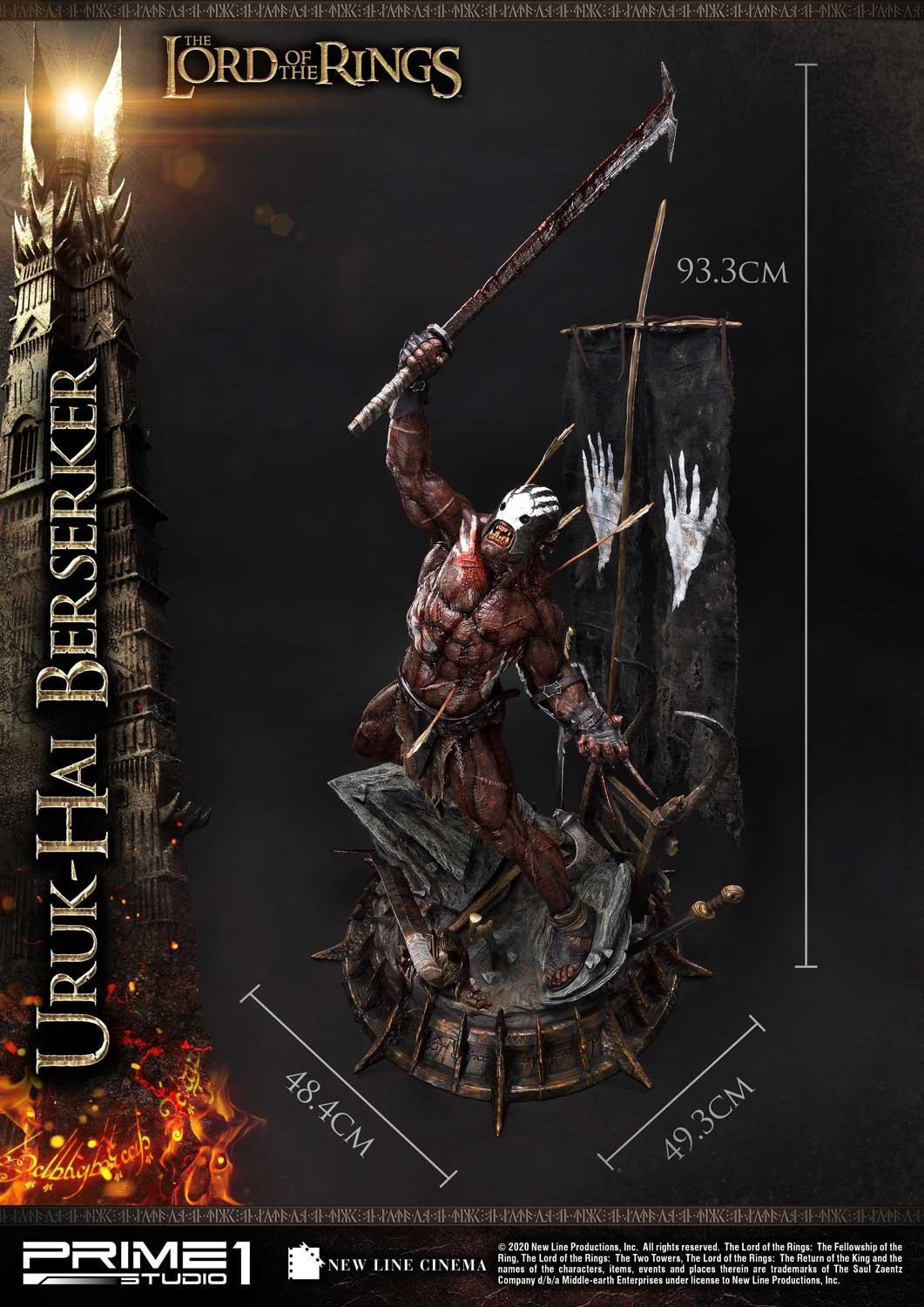 Lord of the Rings: The Two Towers - Uruk-Hai Berserker - Premium Masterline  (PMLOTR-04DX) - 1/4 - DX Version (Prime 1 Studio) photo 70