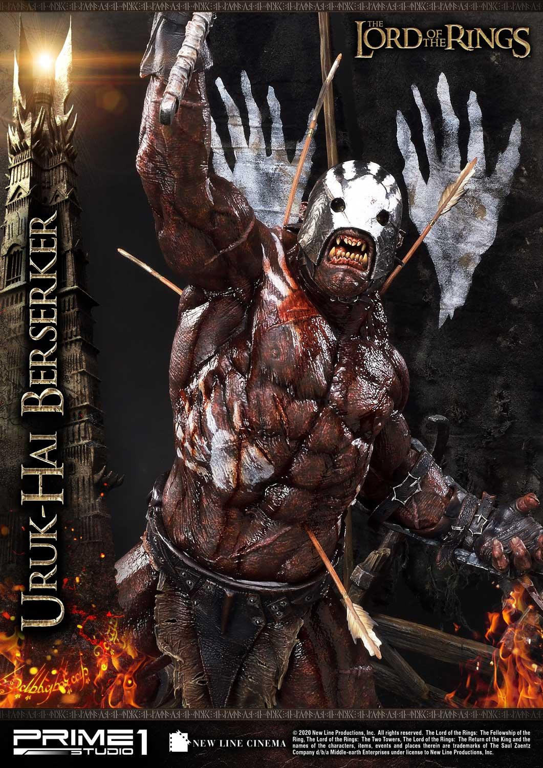 Lord of the Rings: The Two Towers - Uruk-Hai Berserker - Premium Masterline  (PMLOTR-04DX) - 1/4 - DX Version (Prime 1 Studio) photo 72