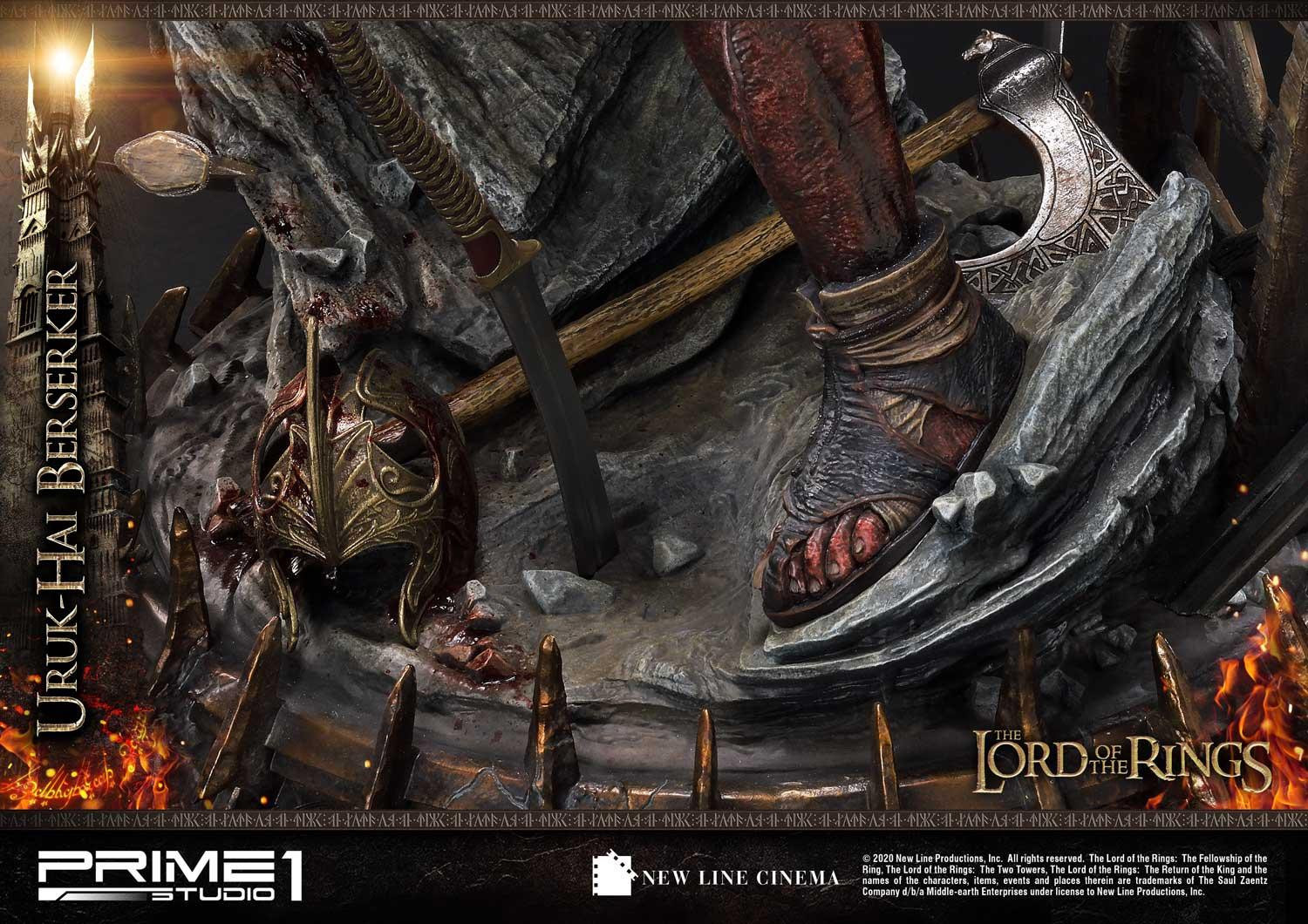Lord of the Rings: The Two Towers - Uruk-Hai Berserker - Premium Masterline  (PMLOTR-04DX) - 1/4 - DX Version (Prime 1 Studio) photo 79