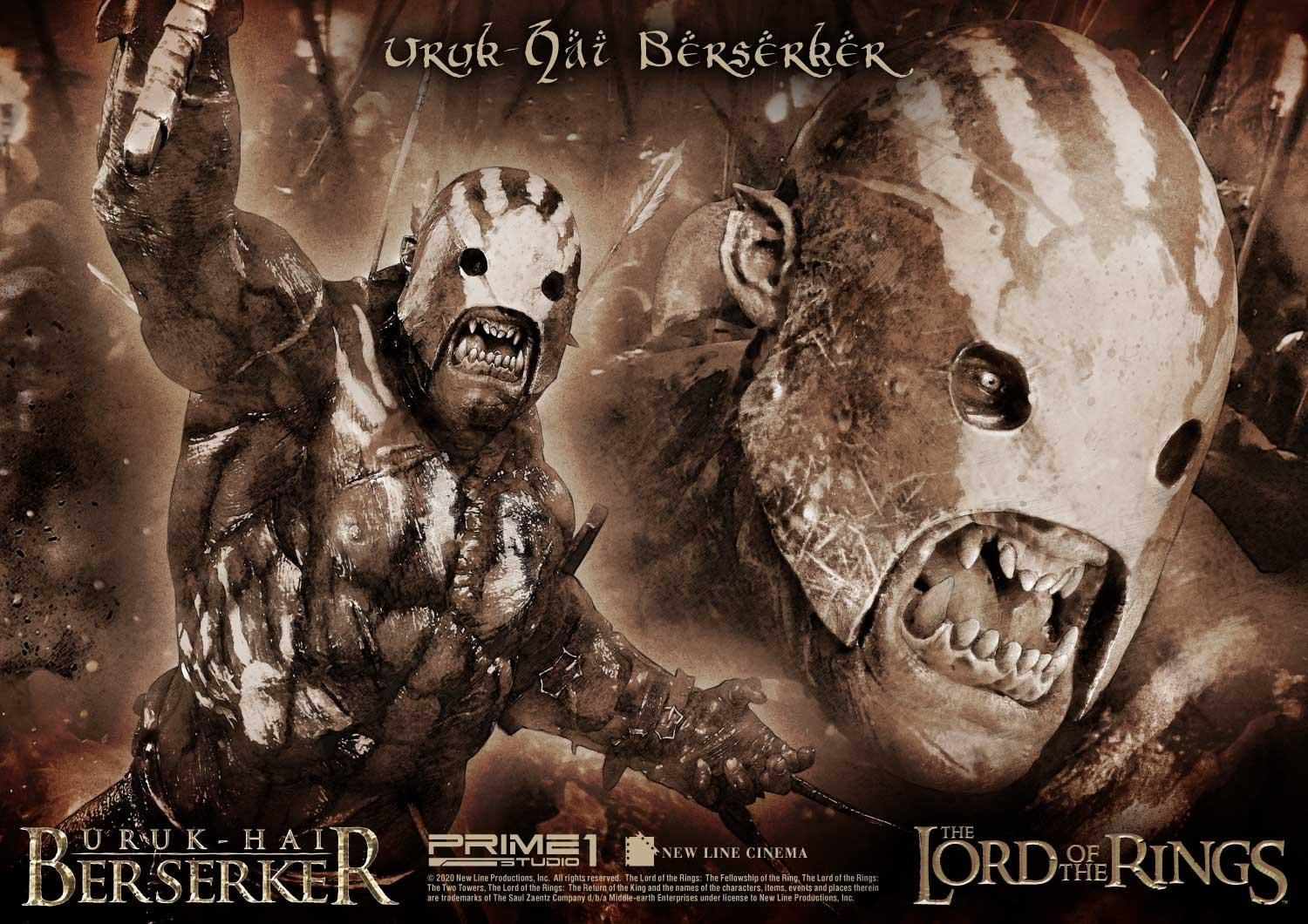 Lord of the Rings: The Two Towers - Uruk-Hai Berserker - Premium Masterline  (PMLOTR-04DX) - 1/4 - DX Version (Prime 1 Studio) photo 86