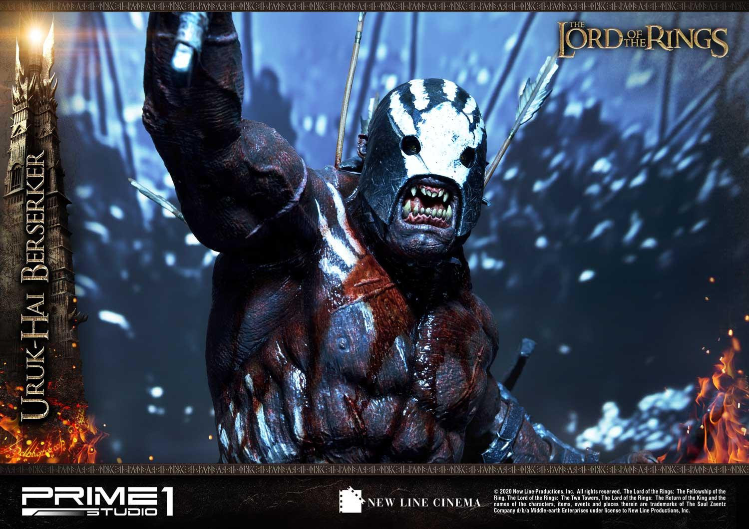 Lord of the Rings: The Two Towers - Uruk-Hai Berserker - Premium Masterline  (PMLOTR-04DX) - 1/4 - DX Version (Prime 1 Studio) photo 91