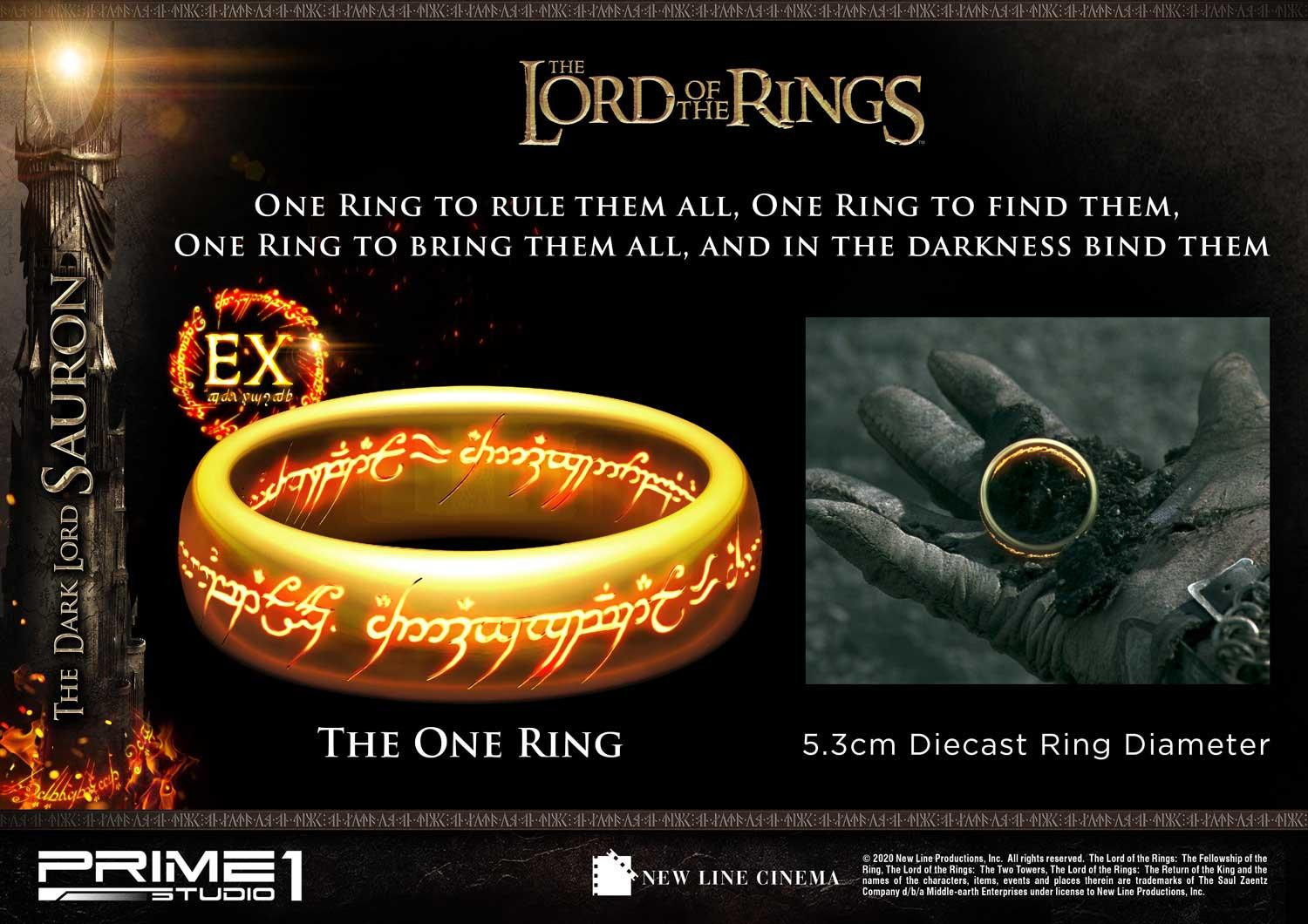 The Lord of the Rings: The Fellowship of the Ring - Sauron - Premium Masterline  (PMLOTR-01EX) - 1/4 - EX Version (Prime 1 Studio) photo 2