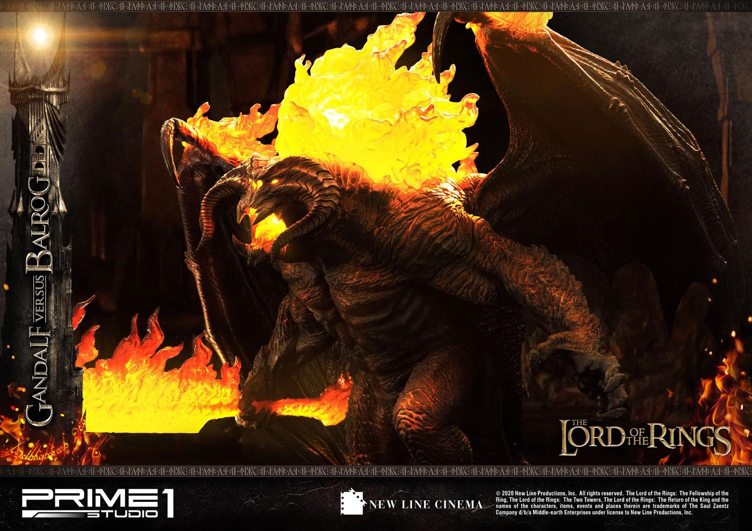 The Lord of the Rings: The Fellowship of the Ring - Balrog - Gandalf - Diorama - Premium Masterline  (PMLOTR-02) (Prime 1 Studio) photo 5