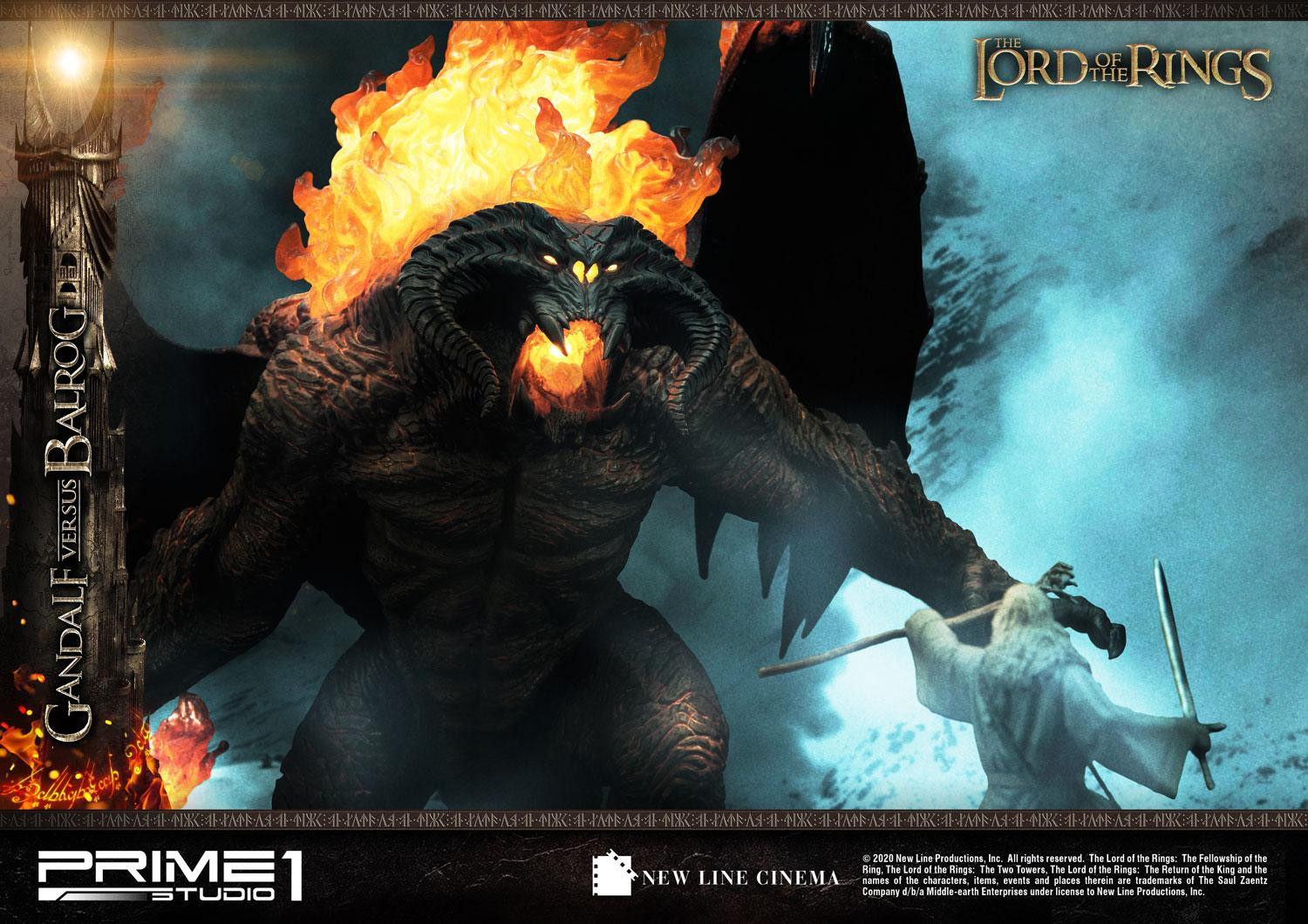 The Lord of the Rings: The Fellowship of the Ring - Balrog - Gandalf - Diorama - Premium Masterline  (PMLOTR-02) (Prime 1 Studio) photo 6