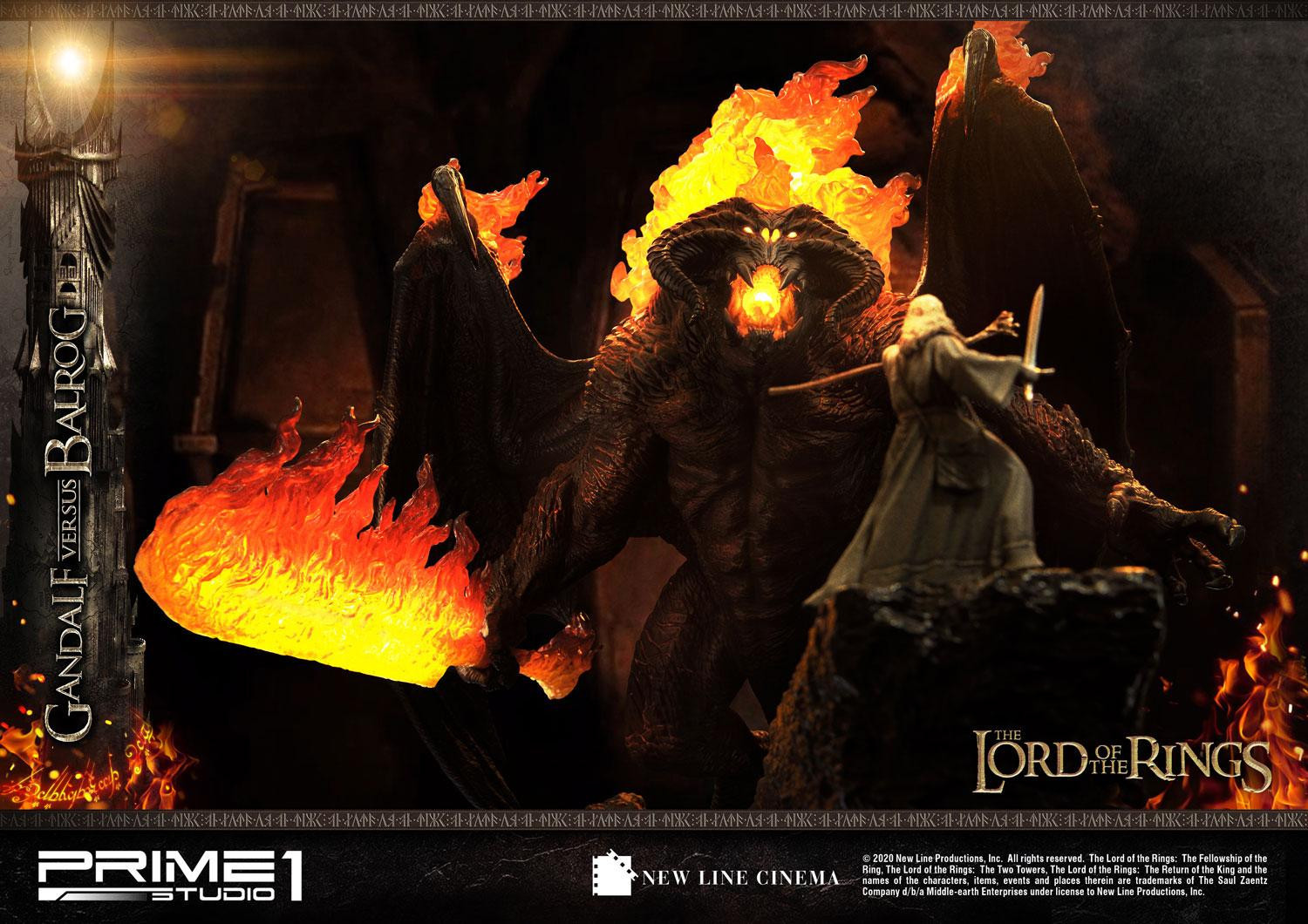 The Lord of the Rings: The Fellowship of the Ring - Balrog - Gandalf - Diorama - Premium Masterline  (PMLOTR-02) (Prime 1 Studio) photo 7